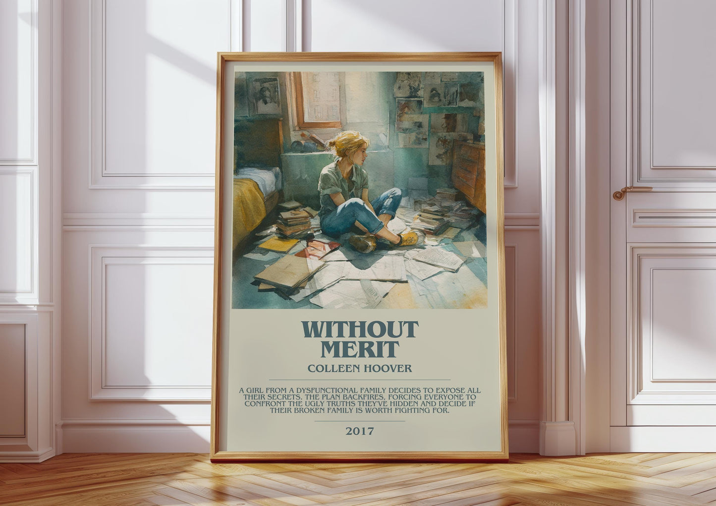 Without Merit by Colleen Hoover | Descriptive Book Poster | Modern