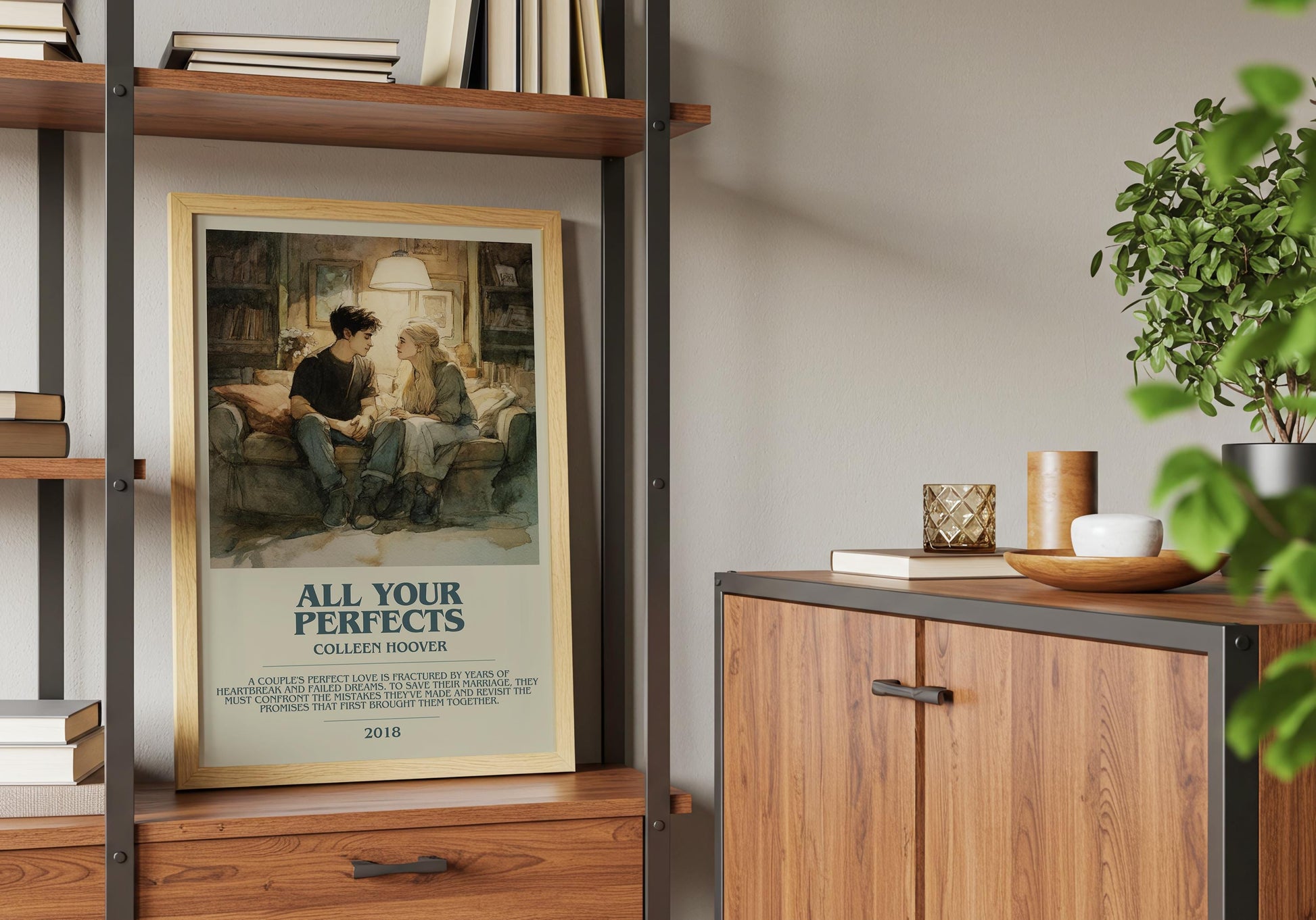 All Your Perfects by Colleen Hoover | Descriptive Book Poster | Modern