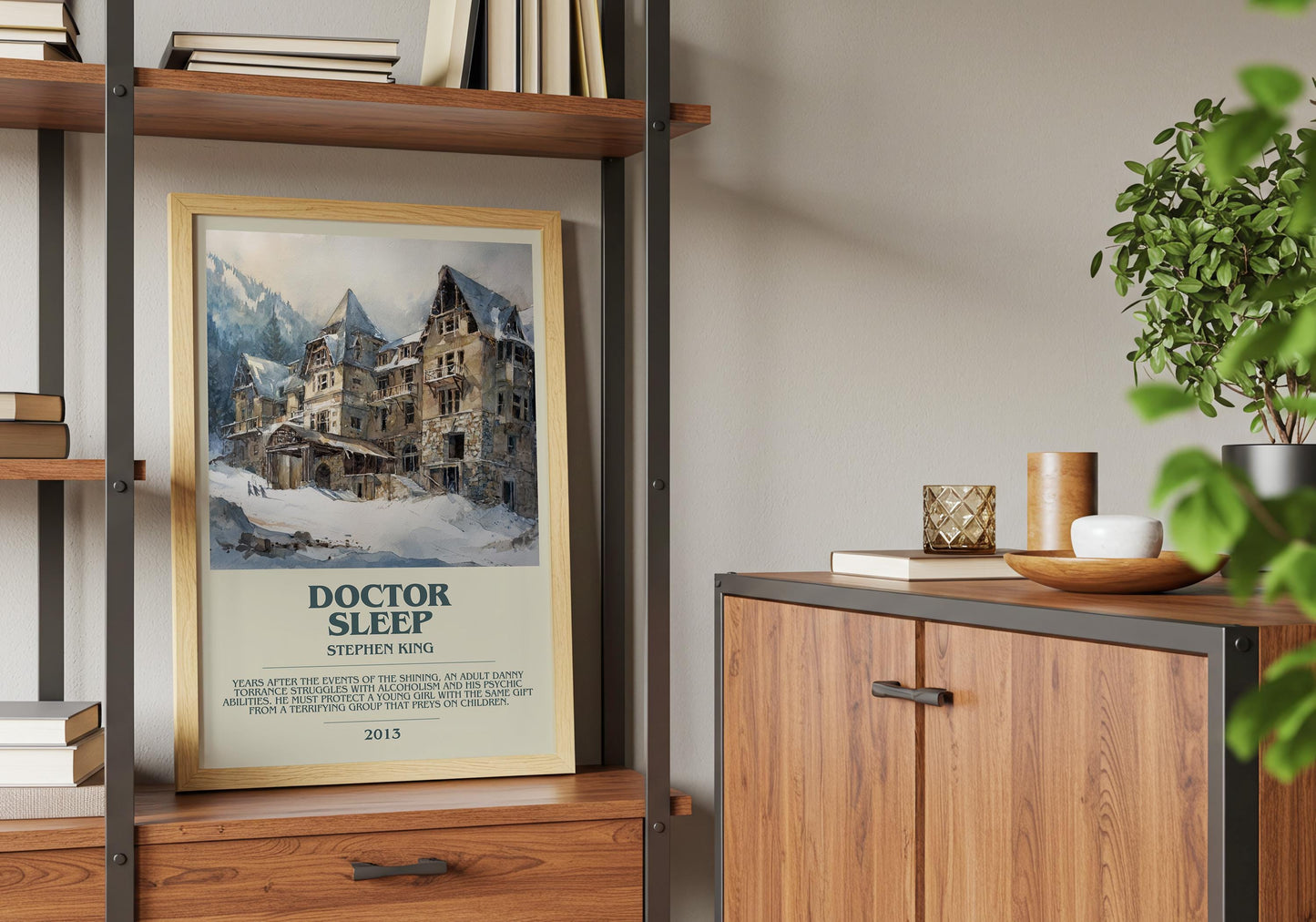 Doctor Sleep by Stephen King | Descriptive Book Poster | Modern