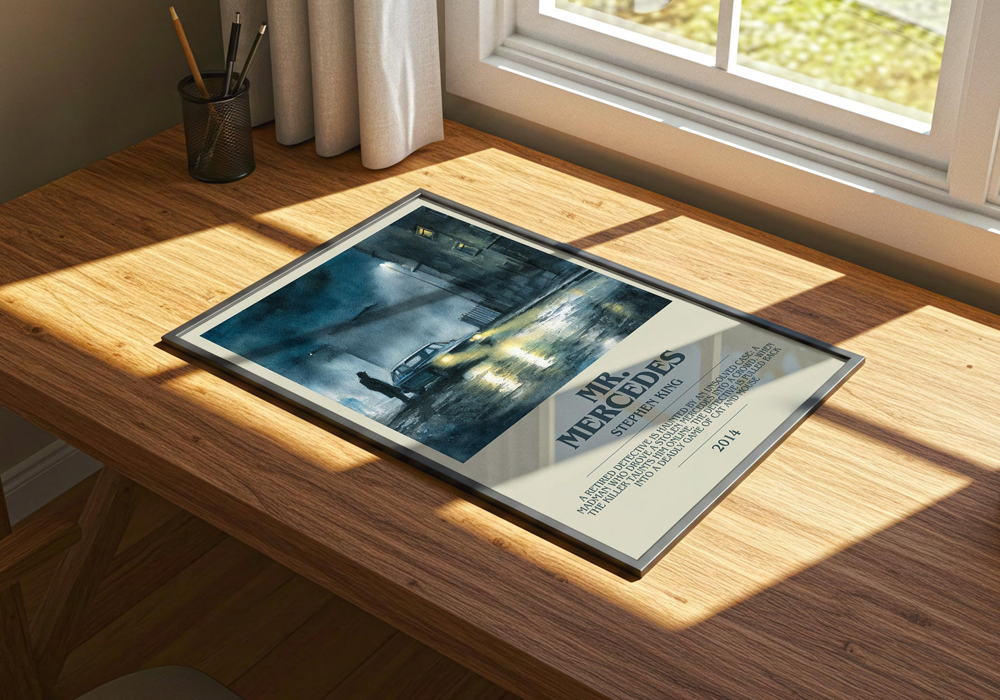 Mr. Mercedes by Stephen King | Descriptive Book Poster | Modern