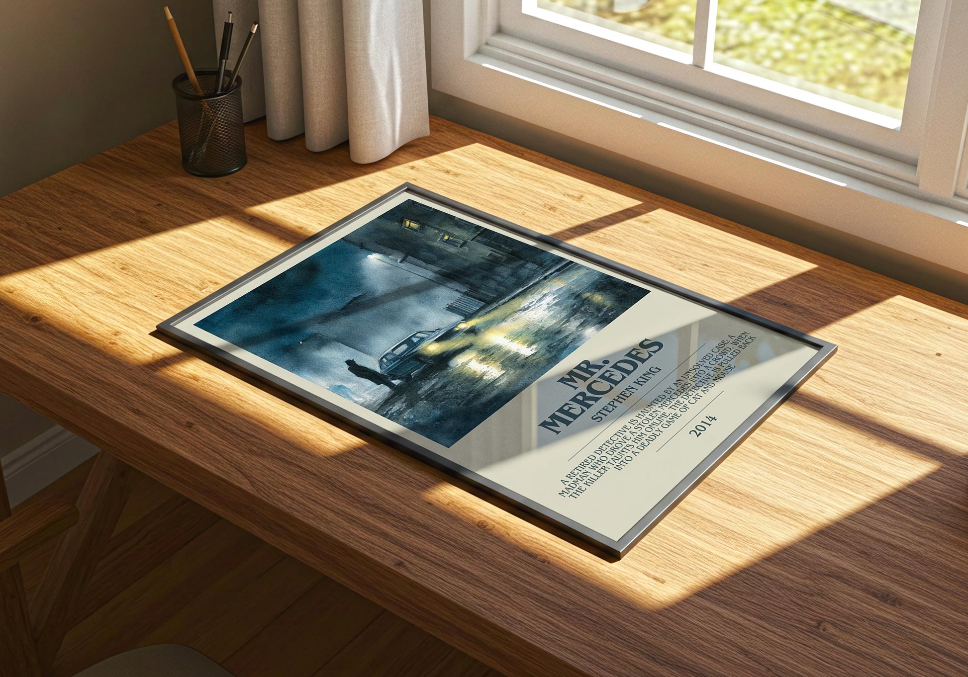 Mr. Mercedes by Stephen King | Descriptive Book Poster | Modern