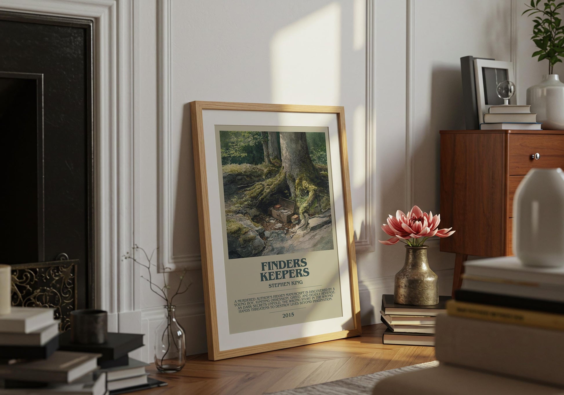 Finders Keepers by Stephen King | Descriptive Book Poster | Modern