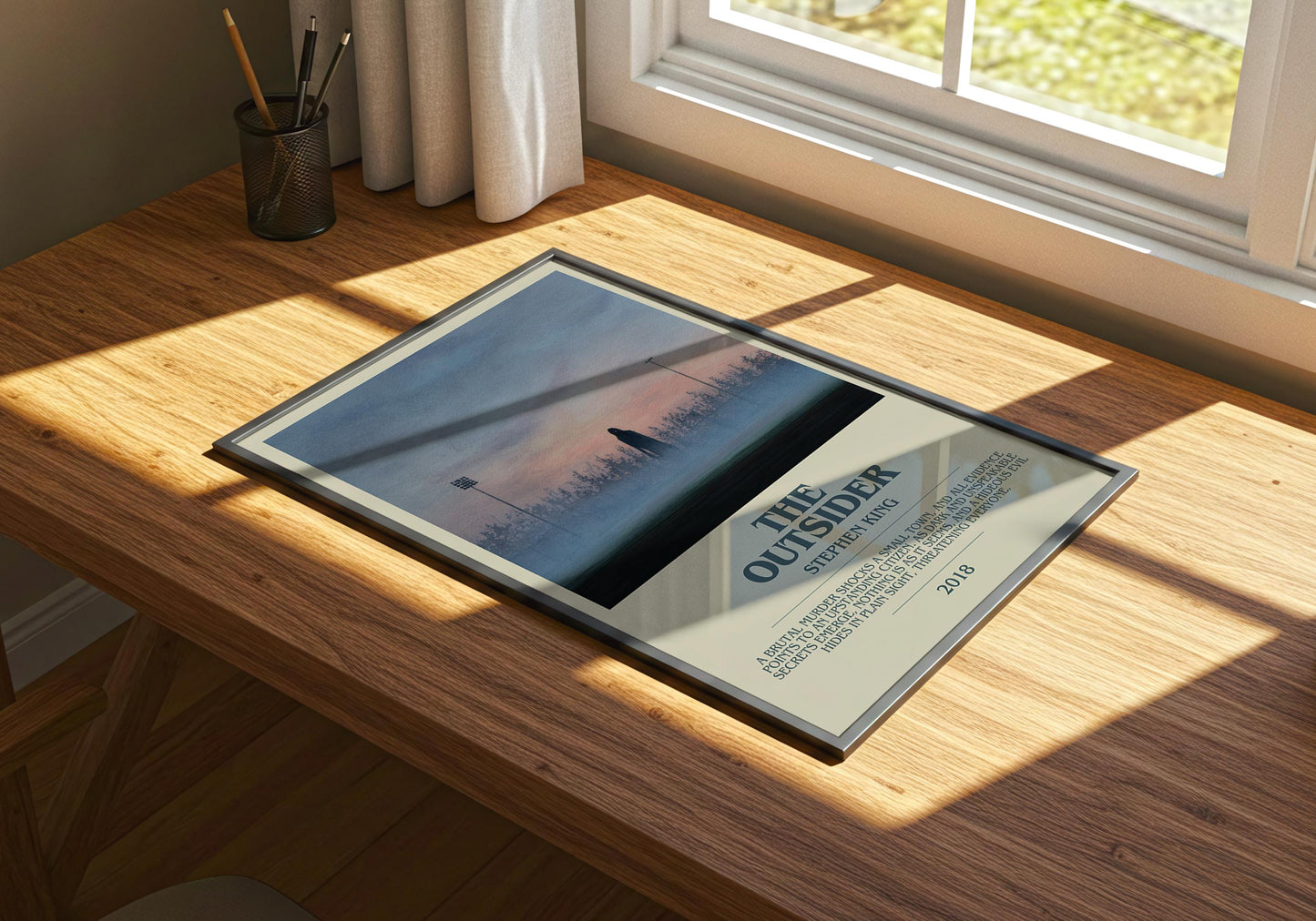 The Outsider by Stephen King | Descriptive Book Poster | Modern