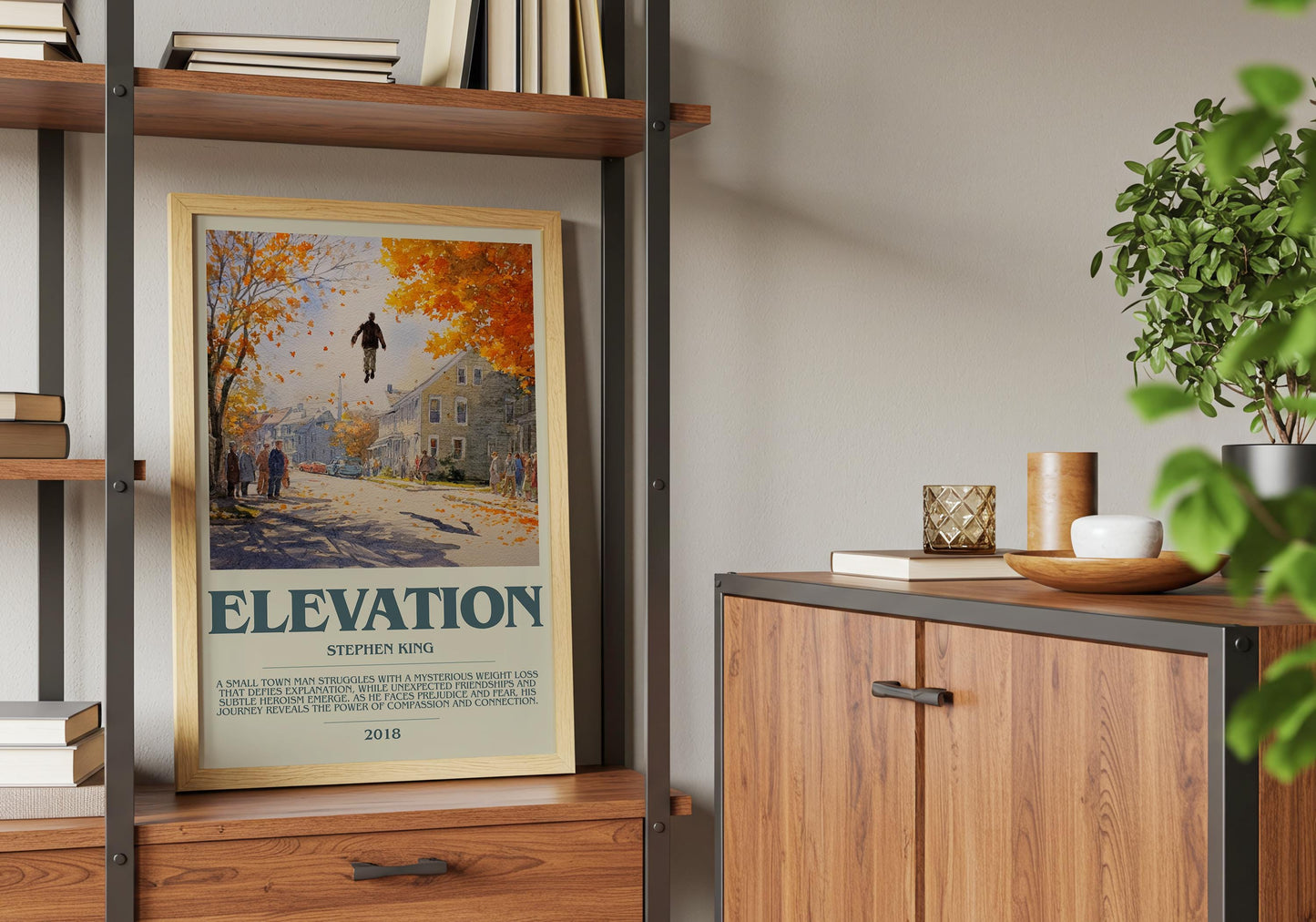 Elevation by Stephen King | Descriptive Book Poster | Modern