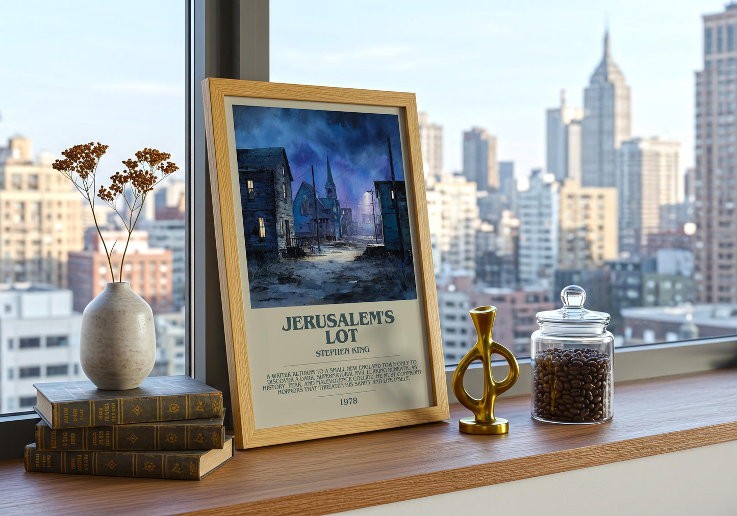 Jerusalem's Lot by Stephen King | Descriptive Book Poster | Modern