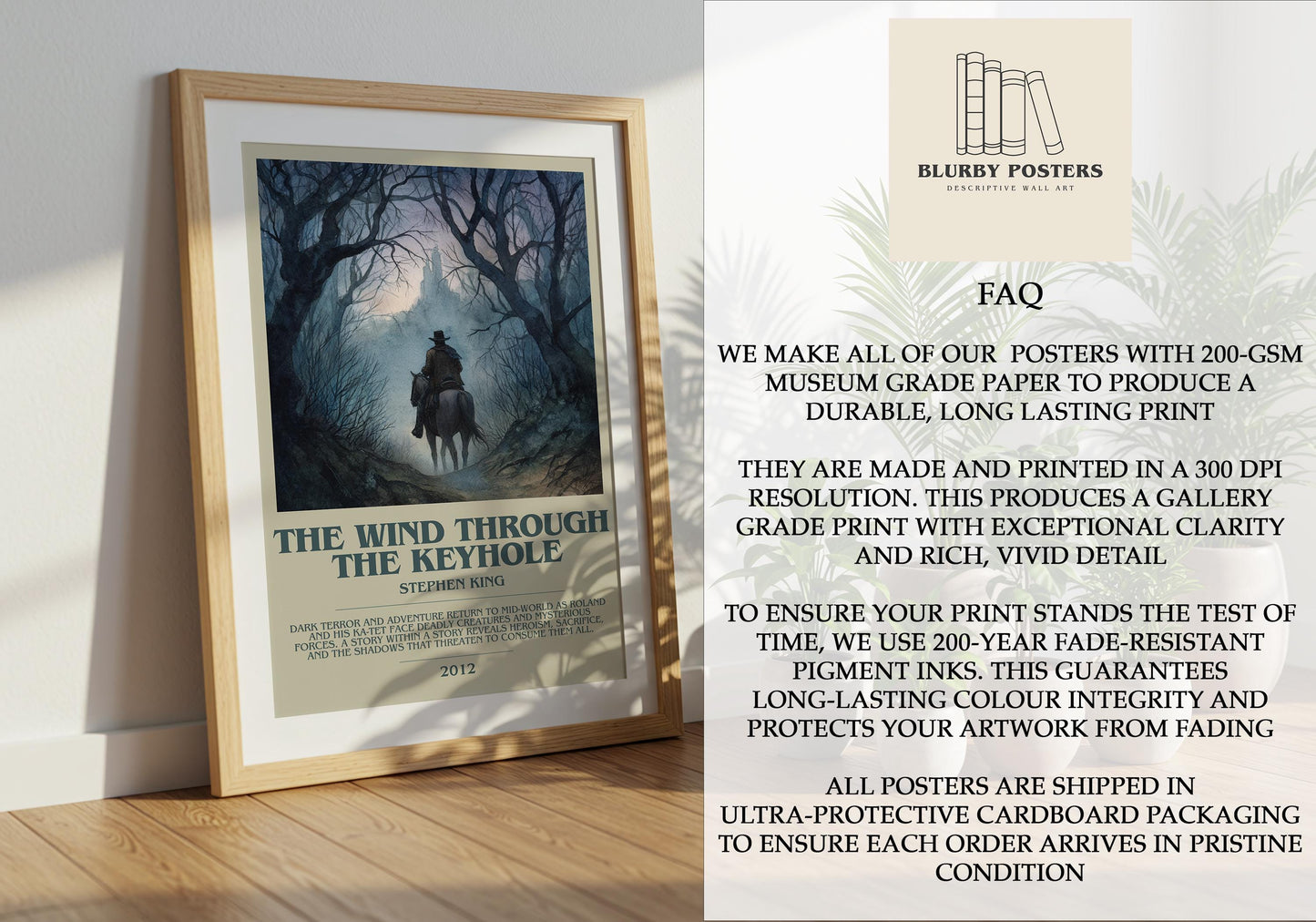 The Wind Through The Keyhole by Stephen King | Descriptive Book Poster | Modern
