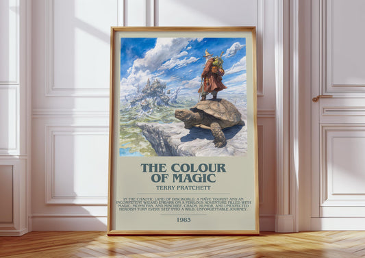 The Colour Of Magic by Terry Pratchett | Descriptive Book Poster | Modern