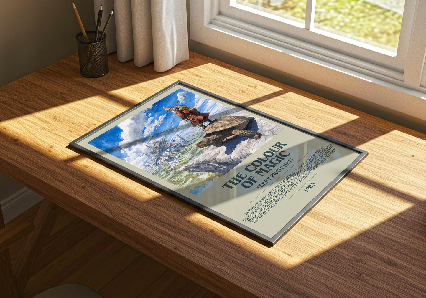 The Colour Of Magic by Terry Pratchett | Descriptive Book Poster | Modern