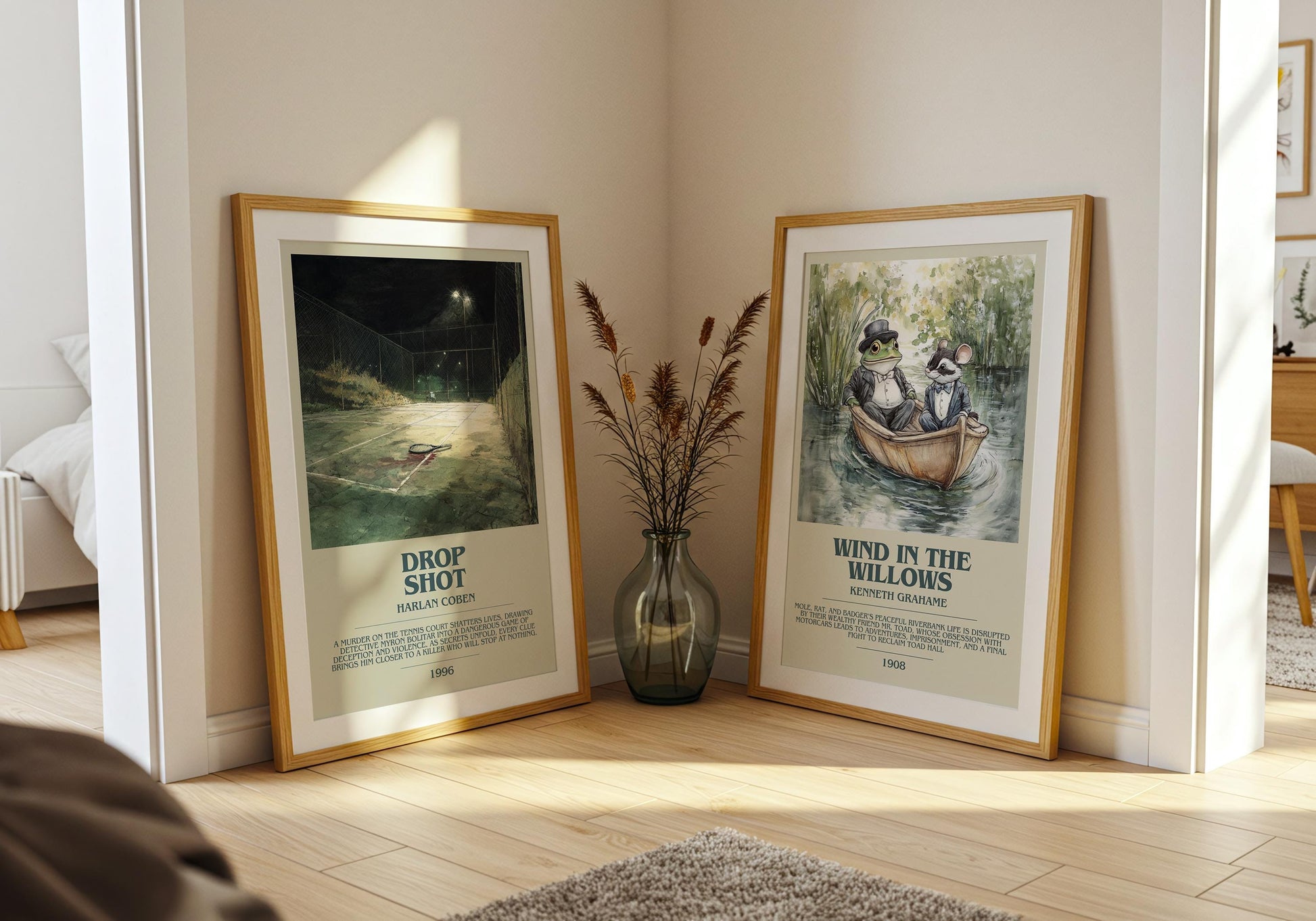 Drop Shot by Harlan Coben | Descriptive Book Poster | Modern