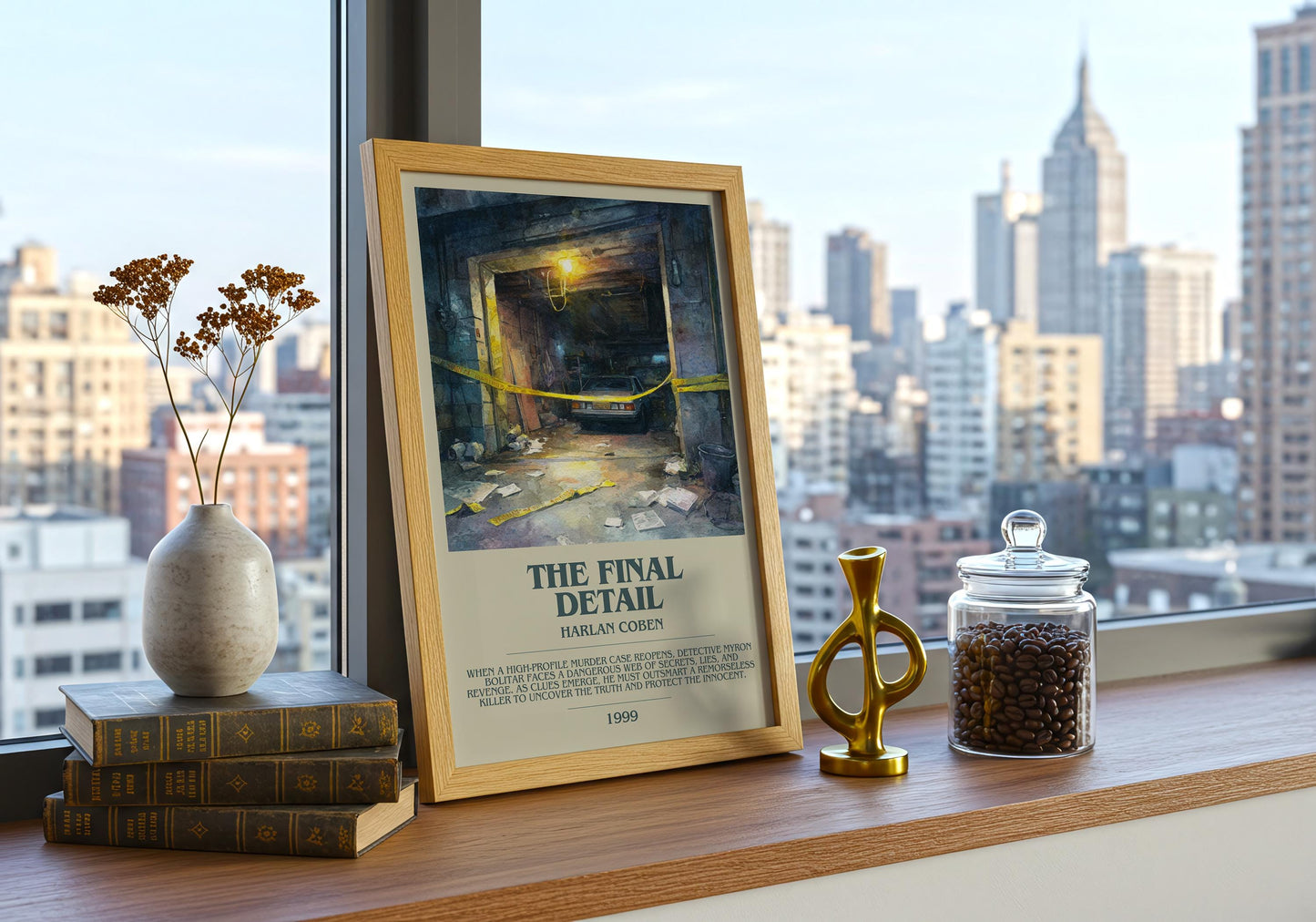 The Final Detail by Harlan Coben | Descriptive Book Poster | Modern