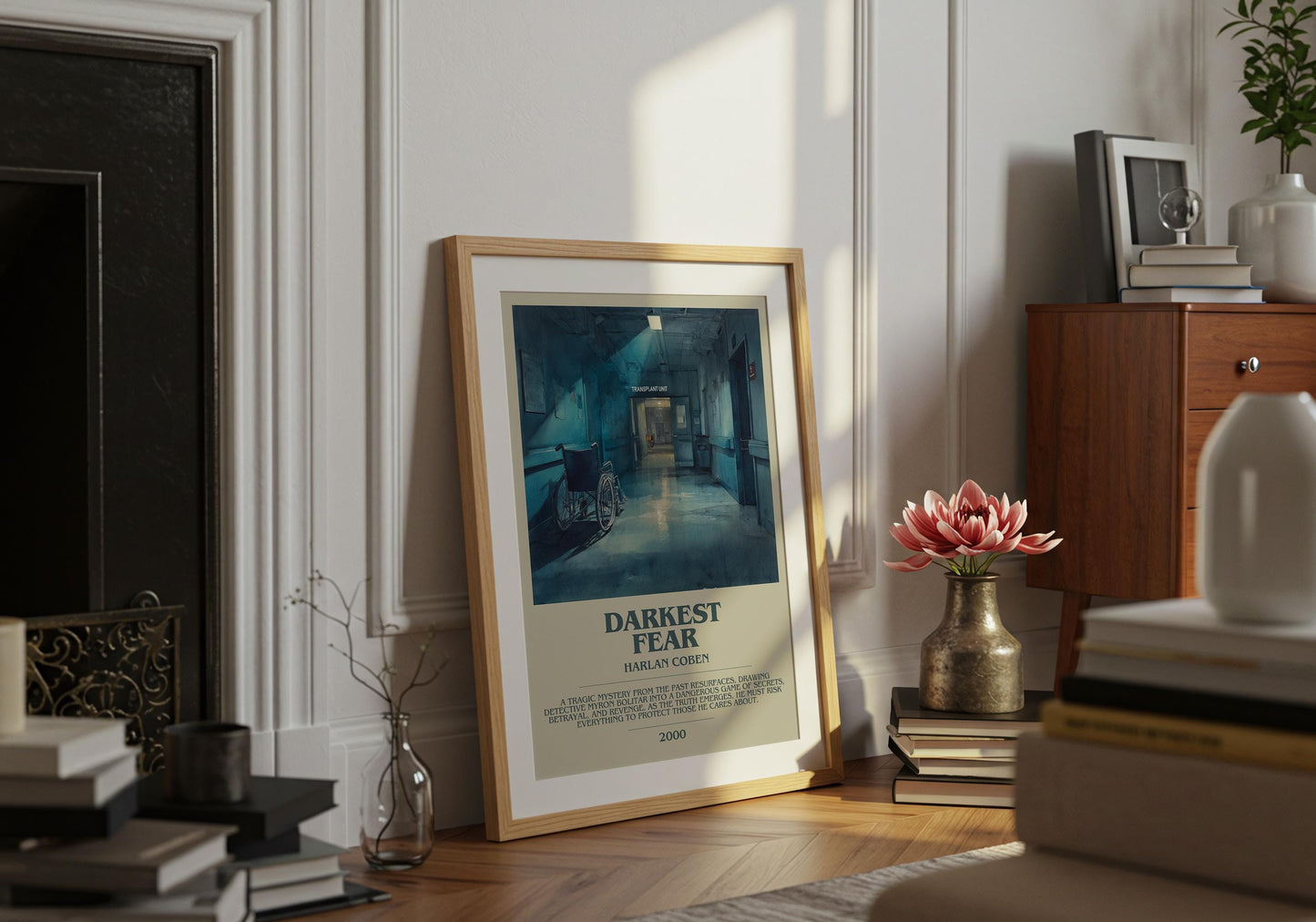 Darkest Fear by Harlan Coben | Descriptive Book Poster | Modern