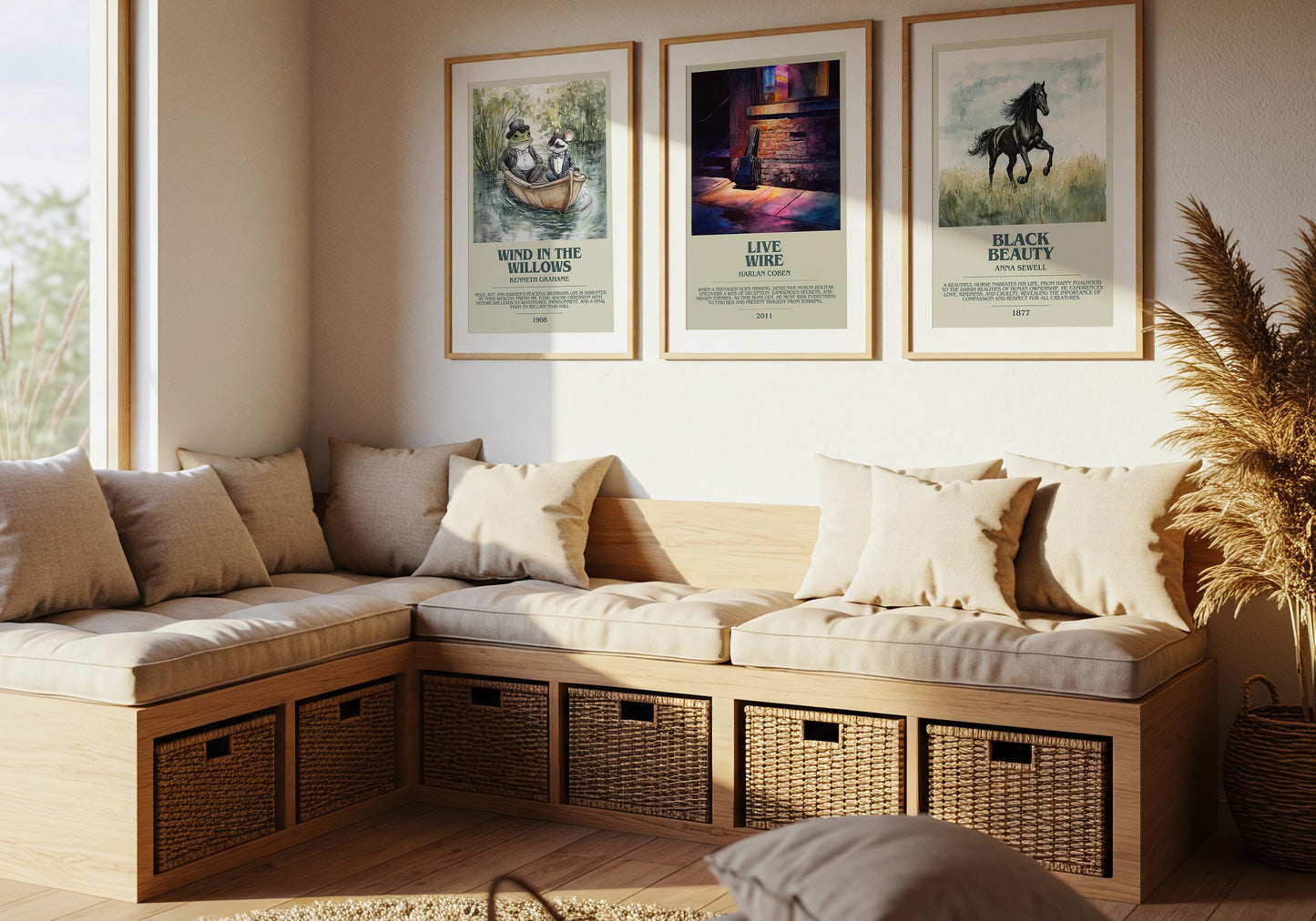 Live Wire by Harlan Coben | Descriptive Book Poster | Modern