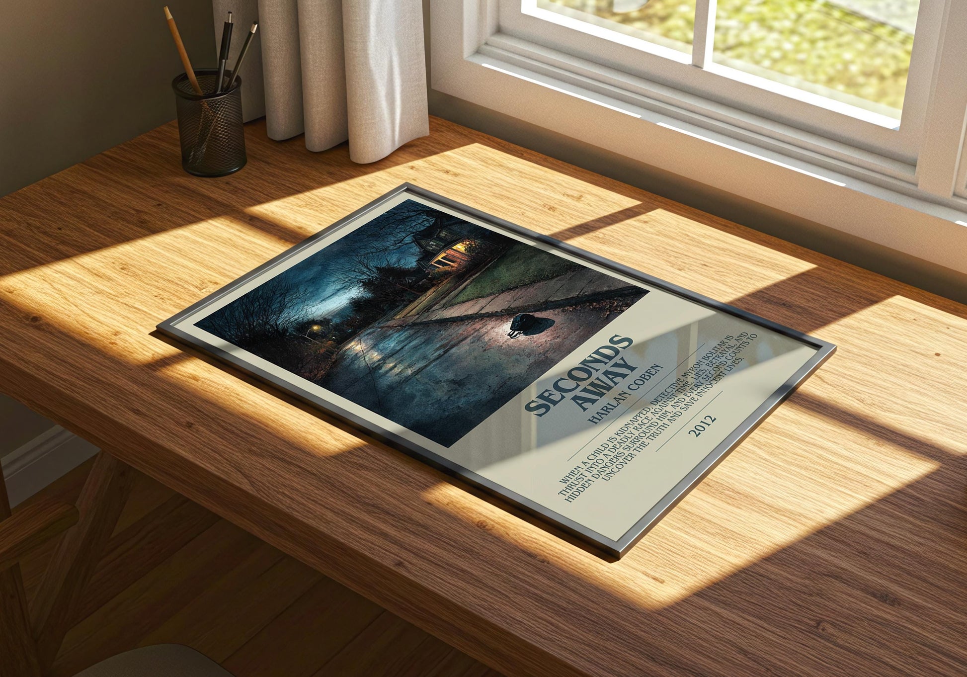 Seconds Away by Harlan Coben | Descriptive Book Poster | Modern