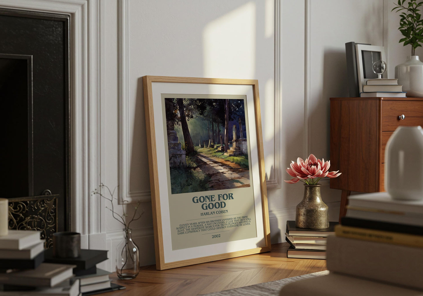 Gone For Good by Harlan Coben | Descriptive Book Poster | Modern