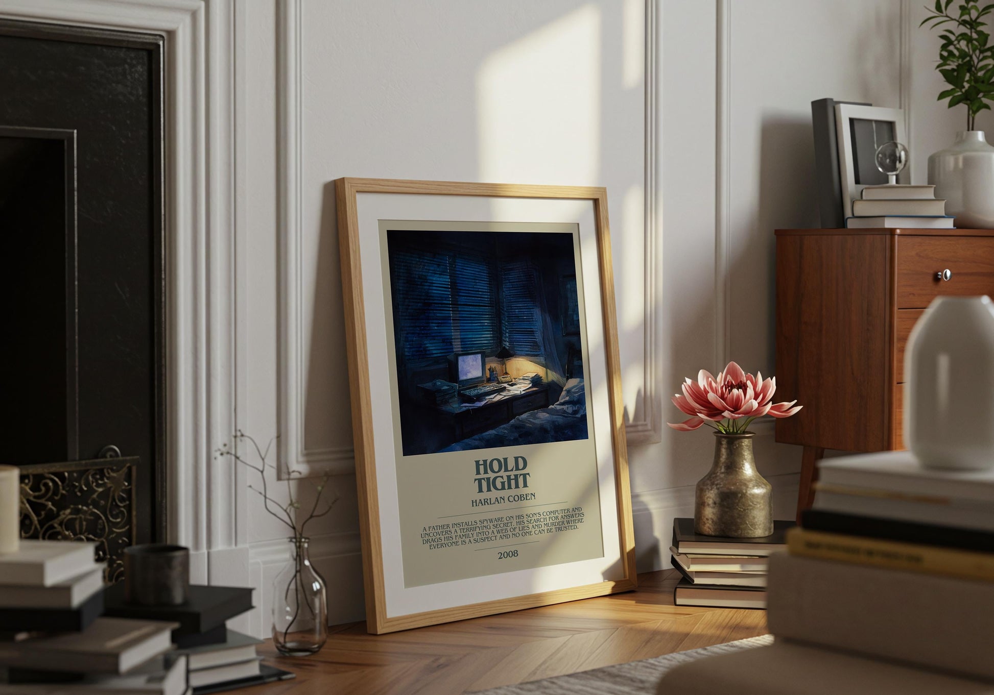 Hold Tight by Harlan Coben | Descriptive Book Poster | Modern