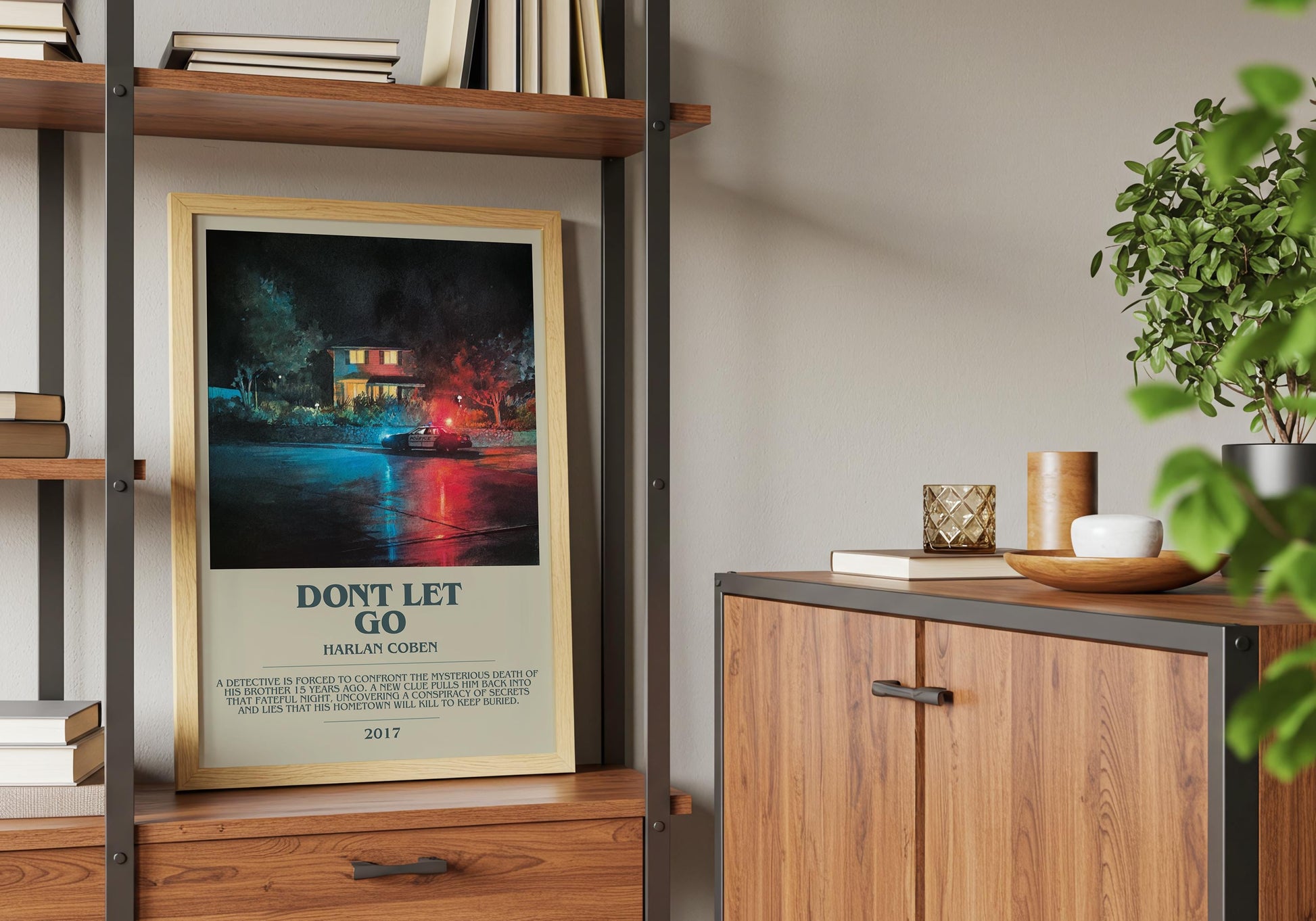 Don't Let Go by Harlan Coben | Descriptive Book Poster | Modern