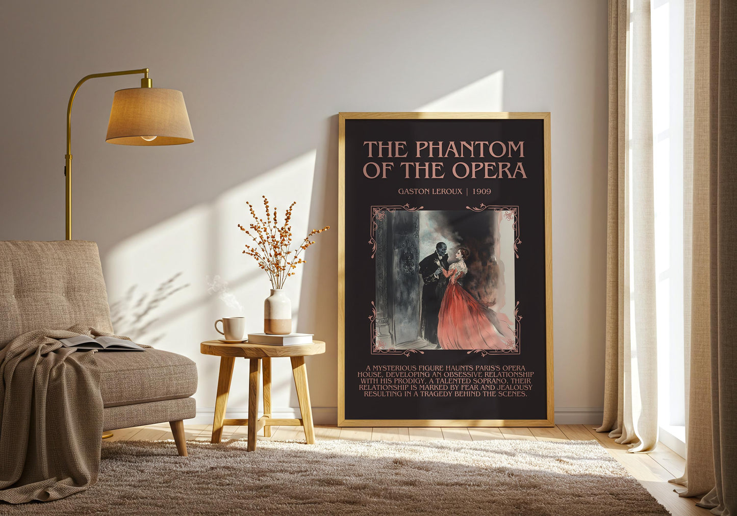 The Phantom of The Opera by Gaston Leroux | Descriptive Book Poster | Blurby