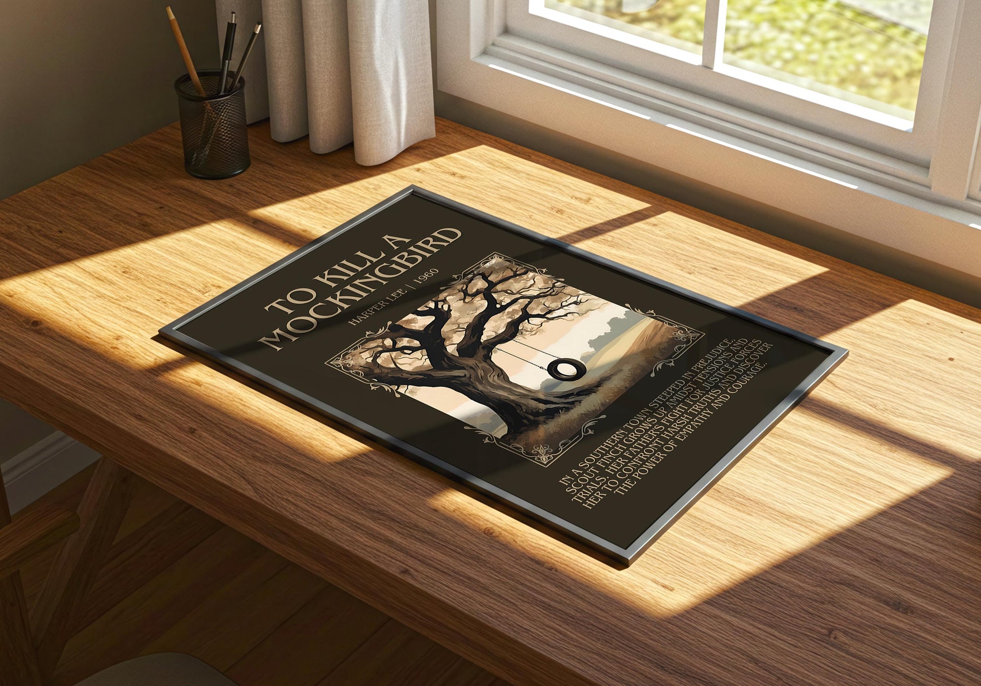 To Kill a Mockingbird by Harper Lee | Descriptive Book Poster | Blurby