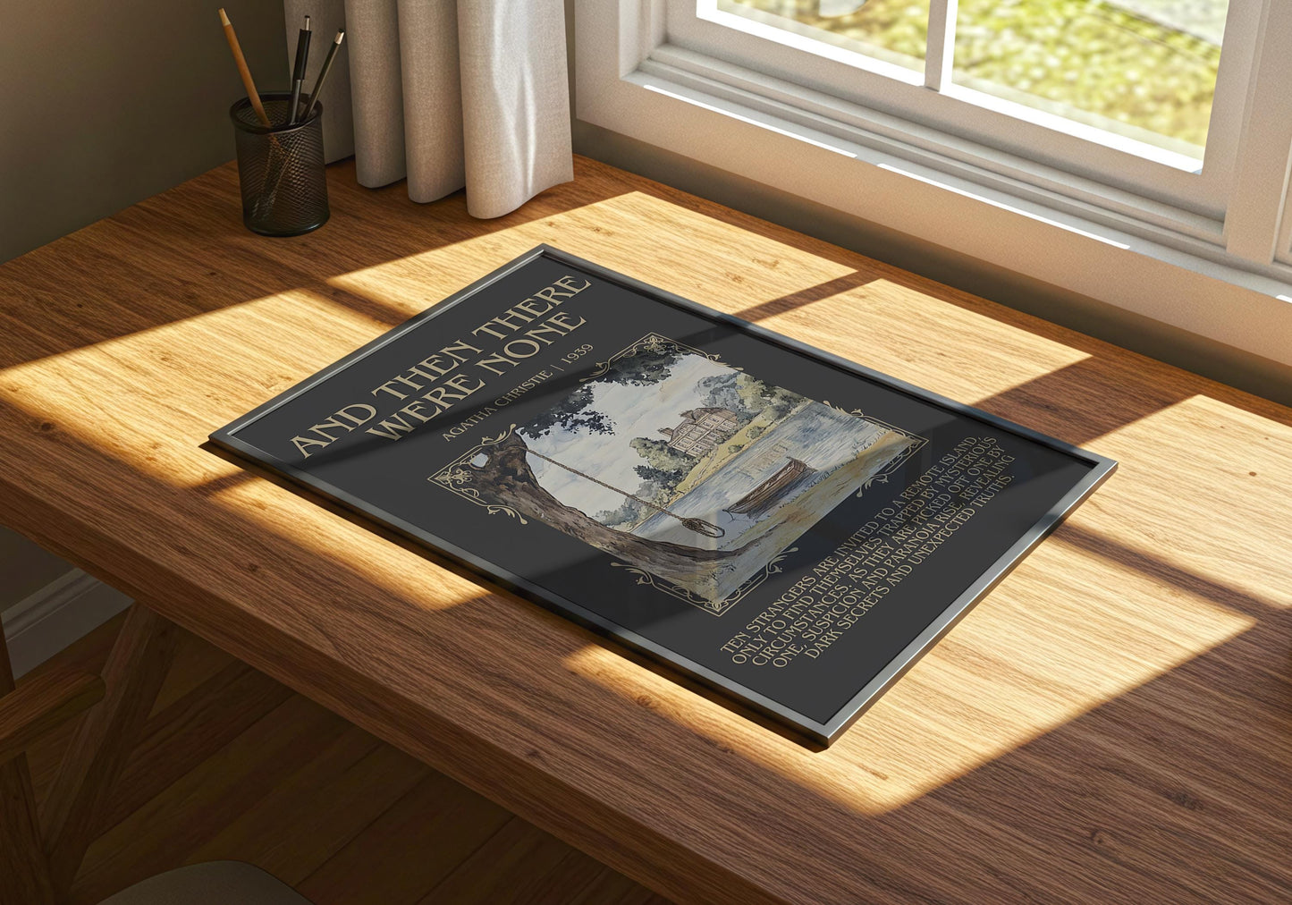 And Then There Were None by Agatha Christie | Descriptive Book Poster | Blurby