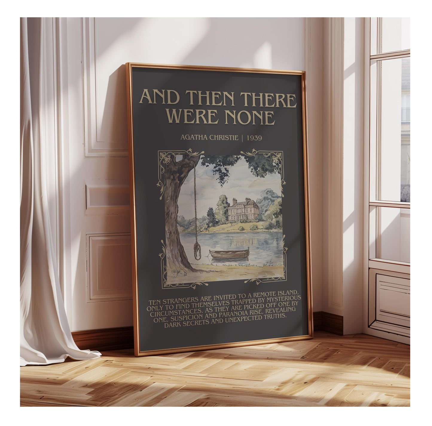 And Then There Were None by Agatha Christie | Descriptive Book Poster | Blurby