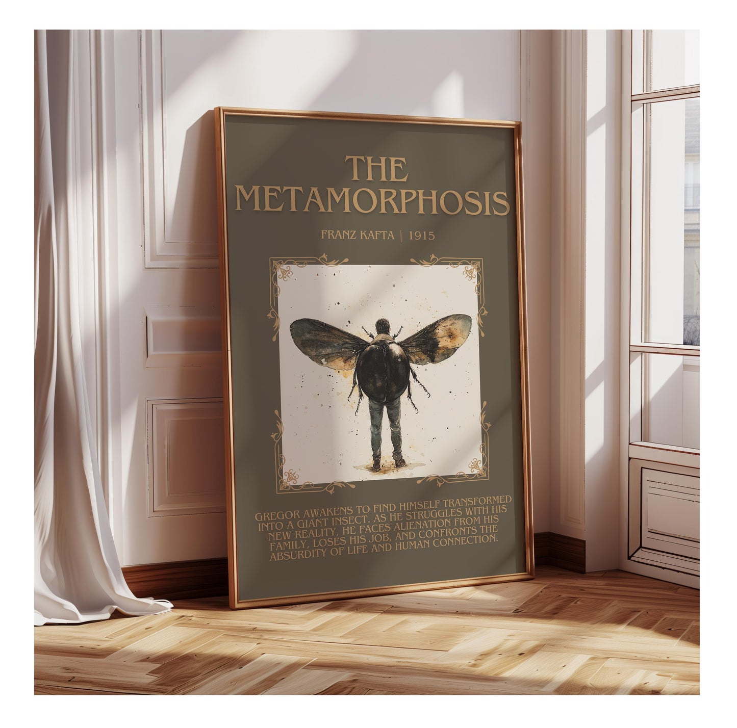 The Metamorphosis by Franz Kafka | Descriptive Book Poster | Blurby