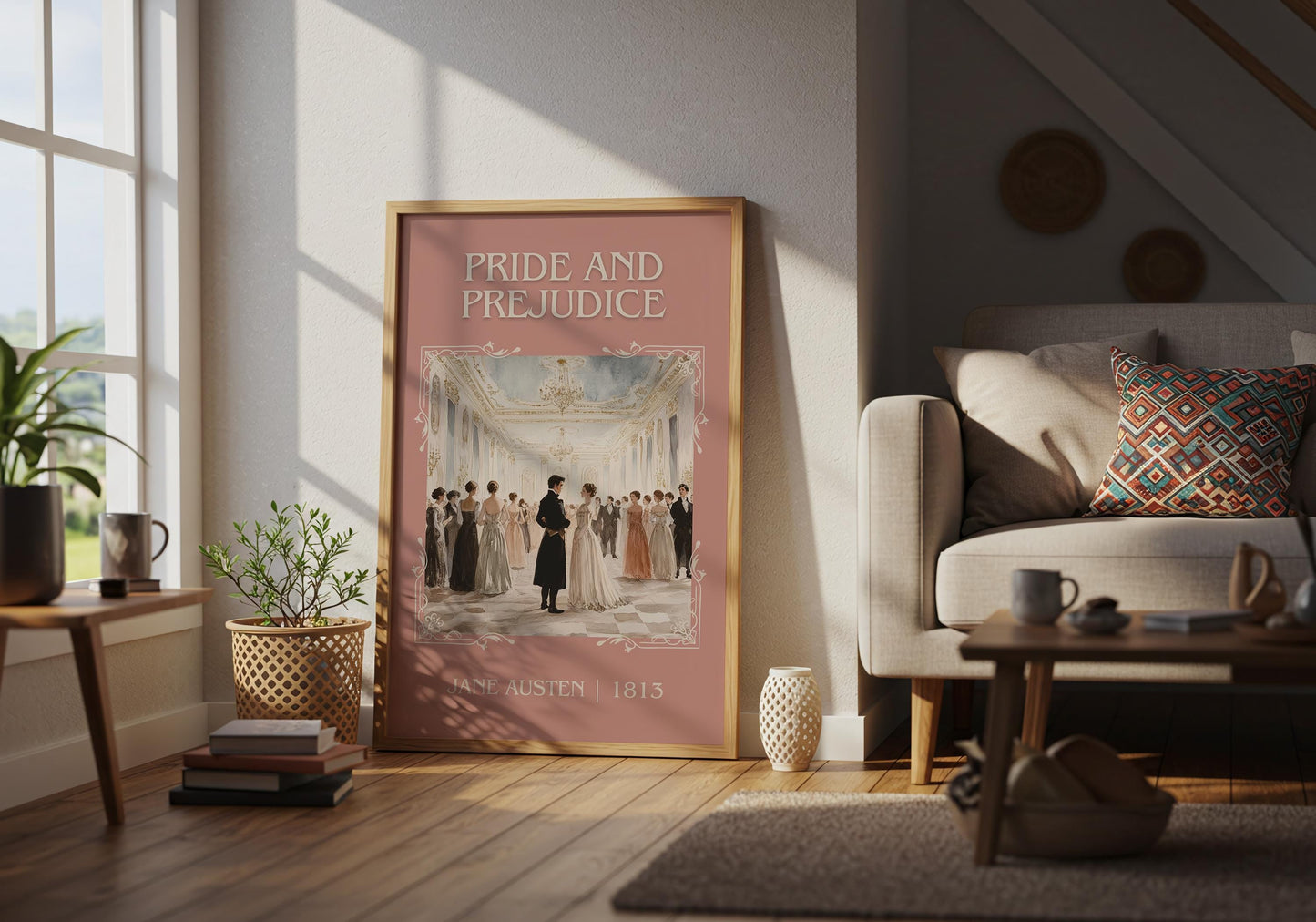 Pride and Prejudice by Jane Austen | Descriptive Book Poster | Minimalist