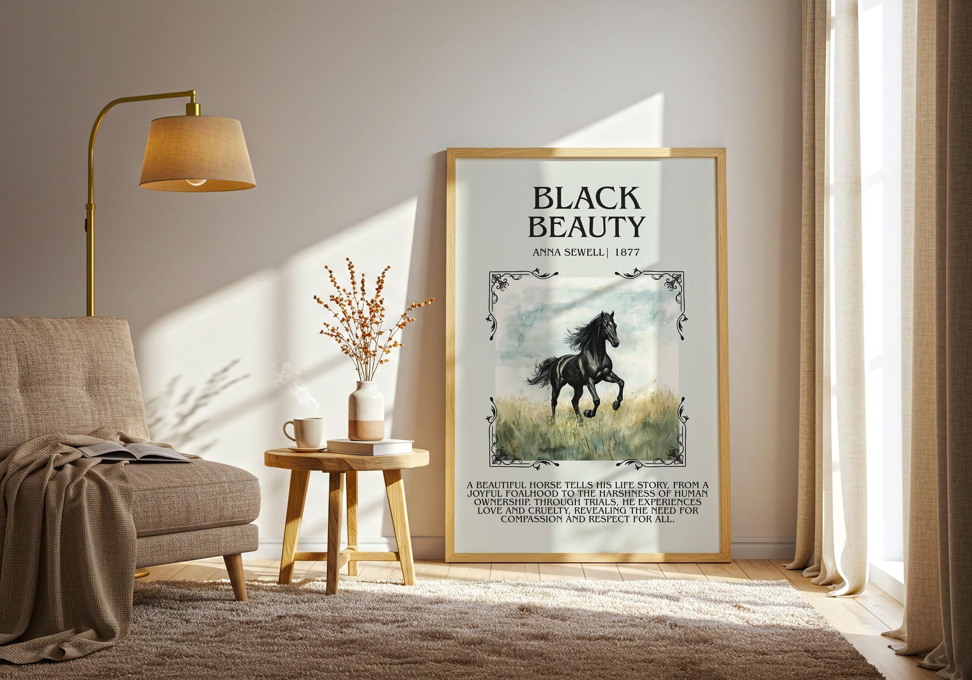 Black Beauty by Anna Sewell | Descriptive Book Poster | Blurby