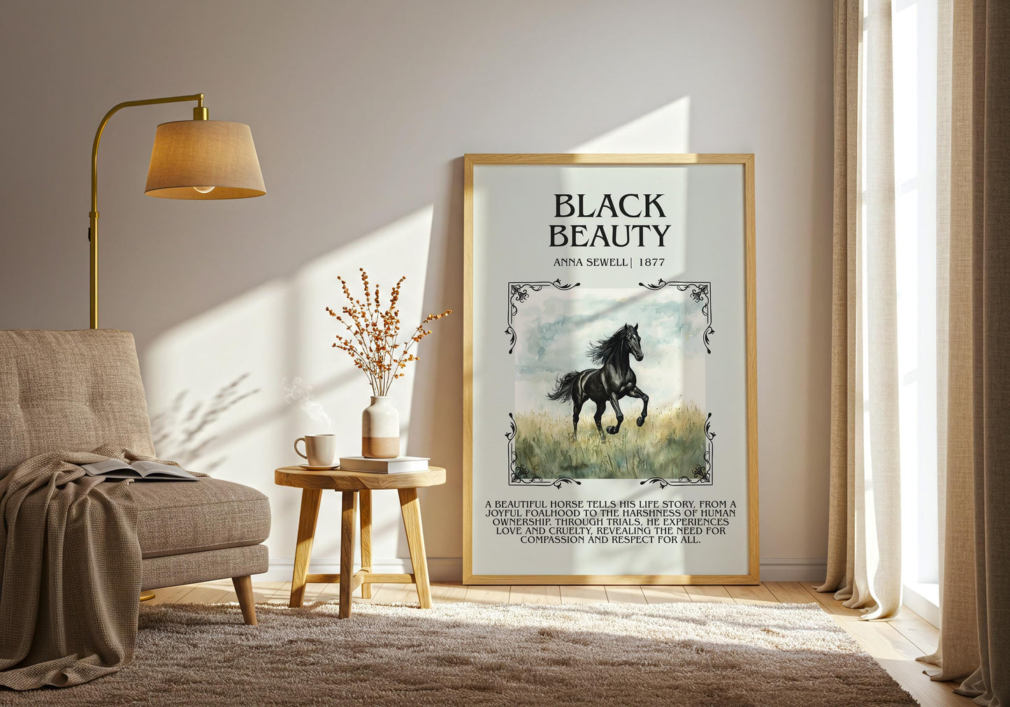 Black Beauty by Anna Sewell | Descriptive Book Poster | Blurby