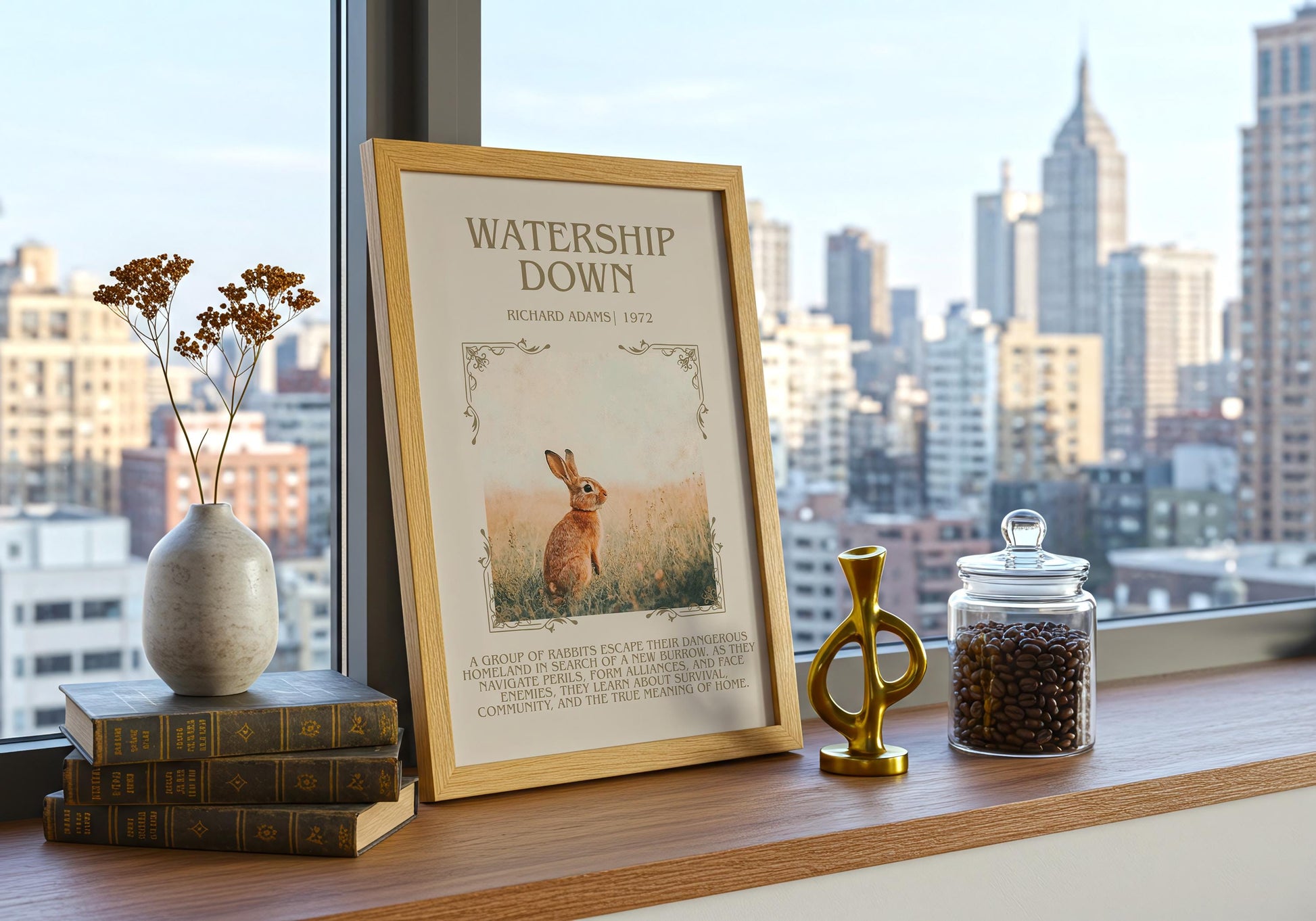 Watership Down by Richard Adams | Descriptive Book Poster | Blurby