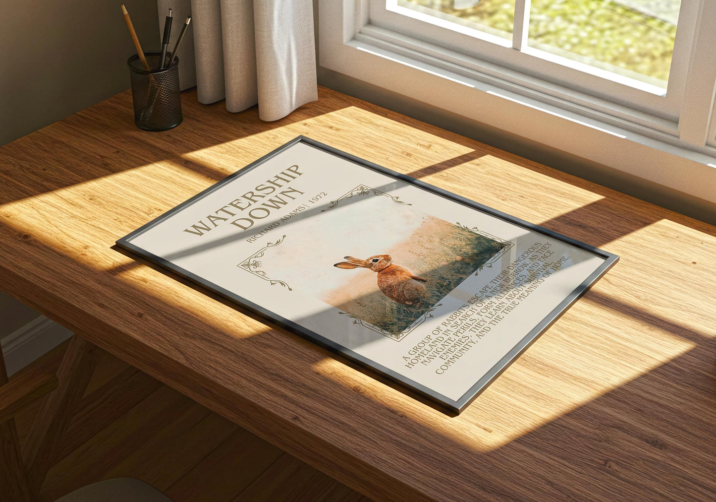 Watership Down by Richard Adams | Descriptive Book Poster | Blurby