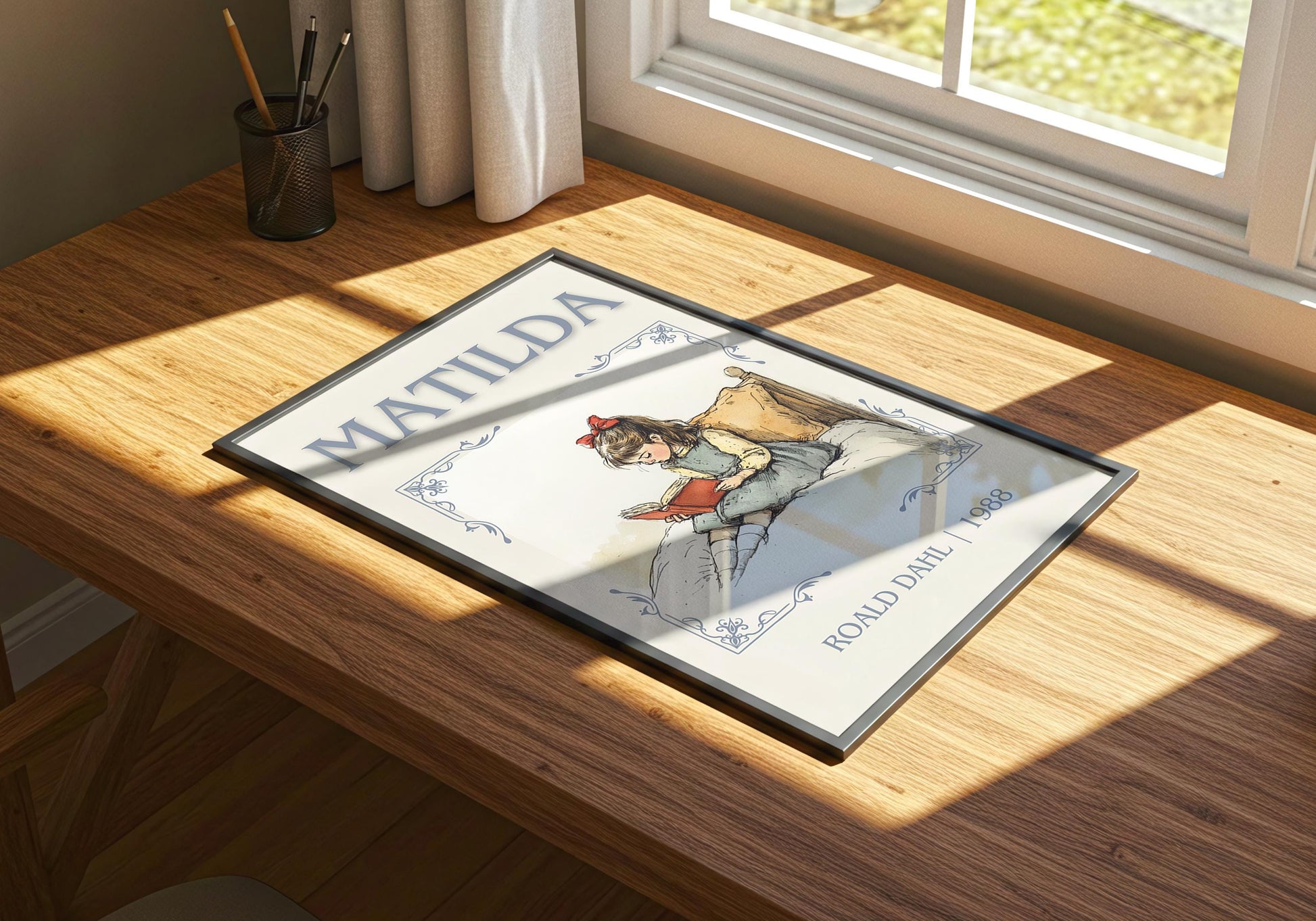 Matilda by Roald Dahl | Descriptive Book Poster | Minimalist