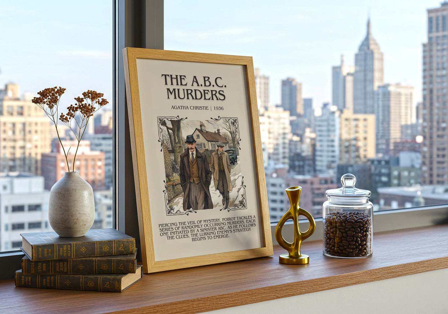The ABC Murders by Agatha Christie | Descriptive Book Poster | Blurby