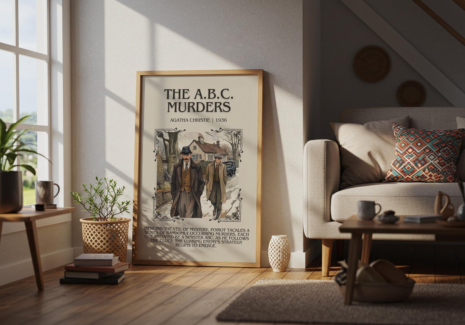The ABC Murders by Agatha Christie | Descriptive Book Poster | Blurby