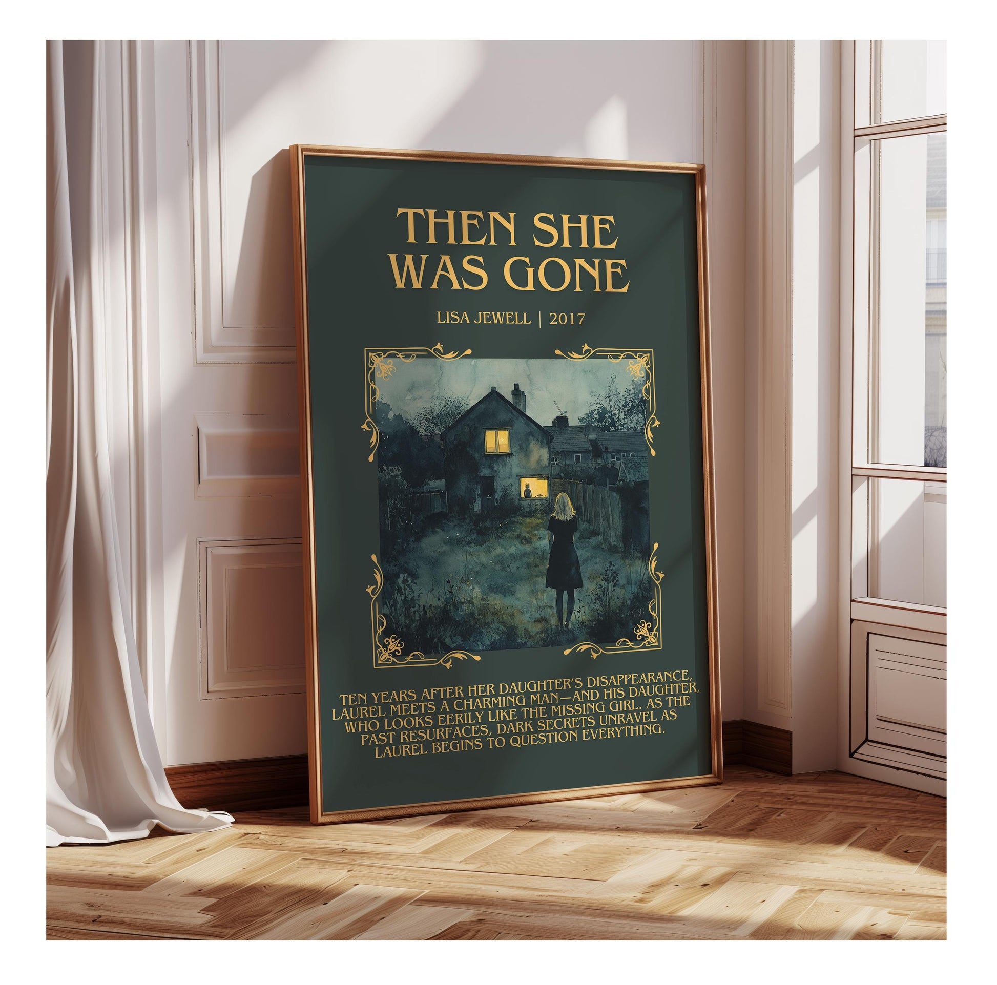 Then She Was Gone by Lisa Jewell | Descriptive Book Poster | Blurby