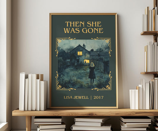 Then She Was Gone by Lisa Jewell | Descriptive Book Poster | Minimalist