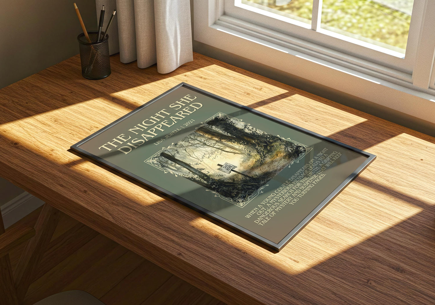 The Night She Disappeared by Lisa Jewell | Descriptive Book Poster | Blurby