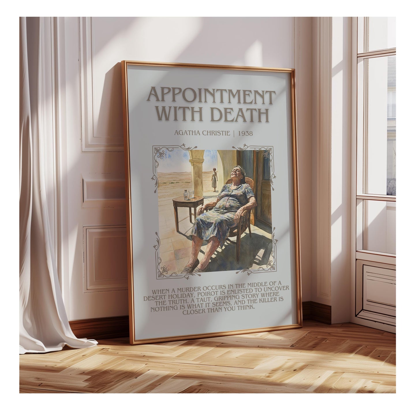 Appointment With Death by Agatha Christie | Descriptive Book Poster | Blurby