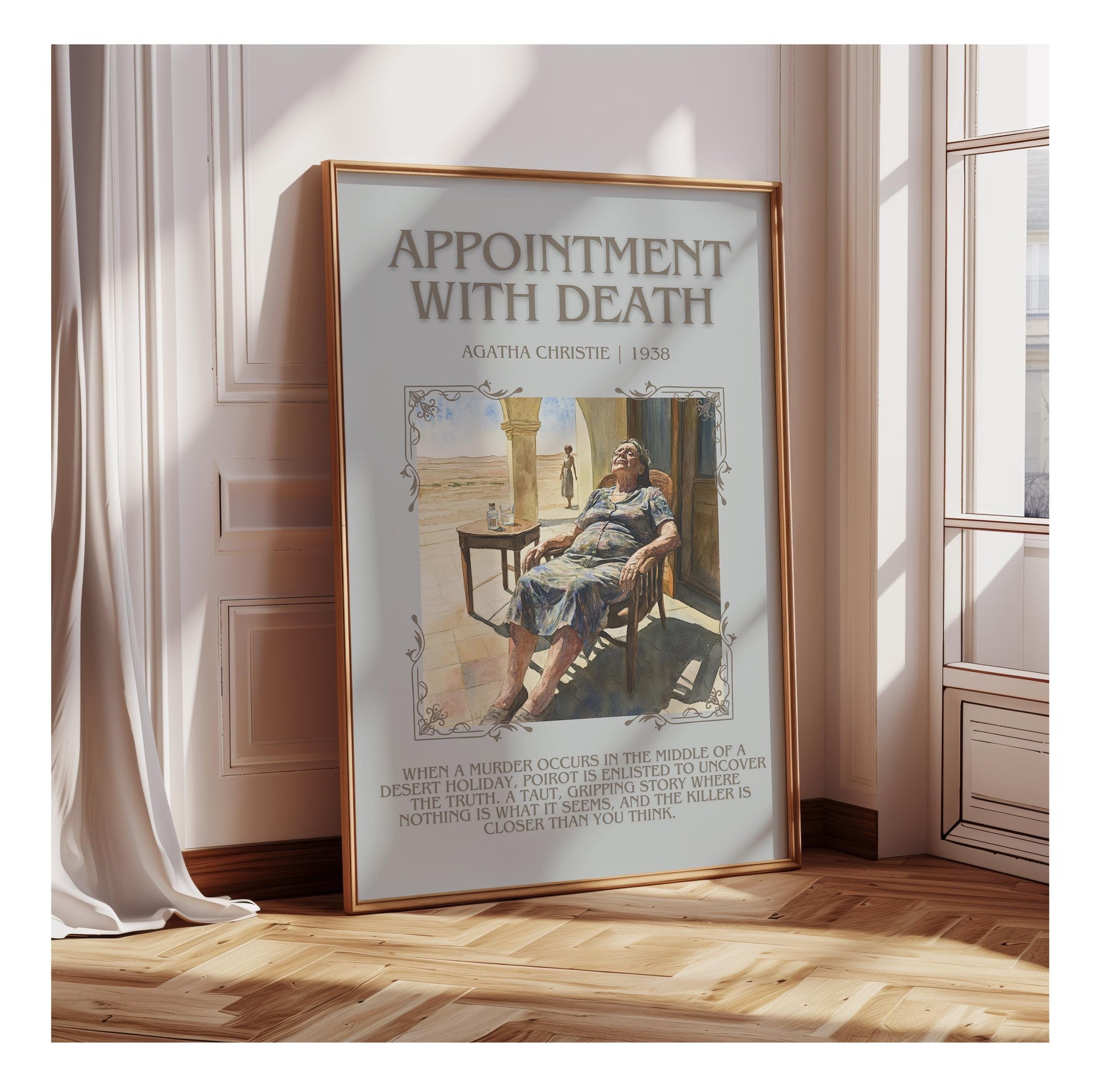 Appointment With Death by Agatha Christie | Descriptive Book Poster | Blurby