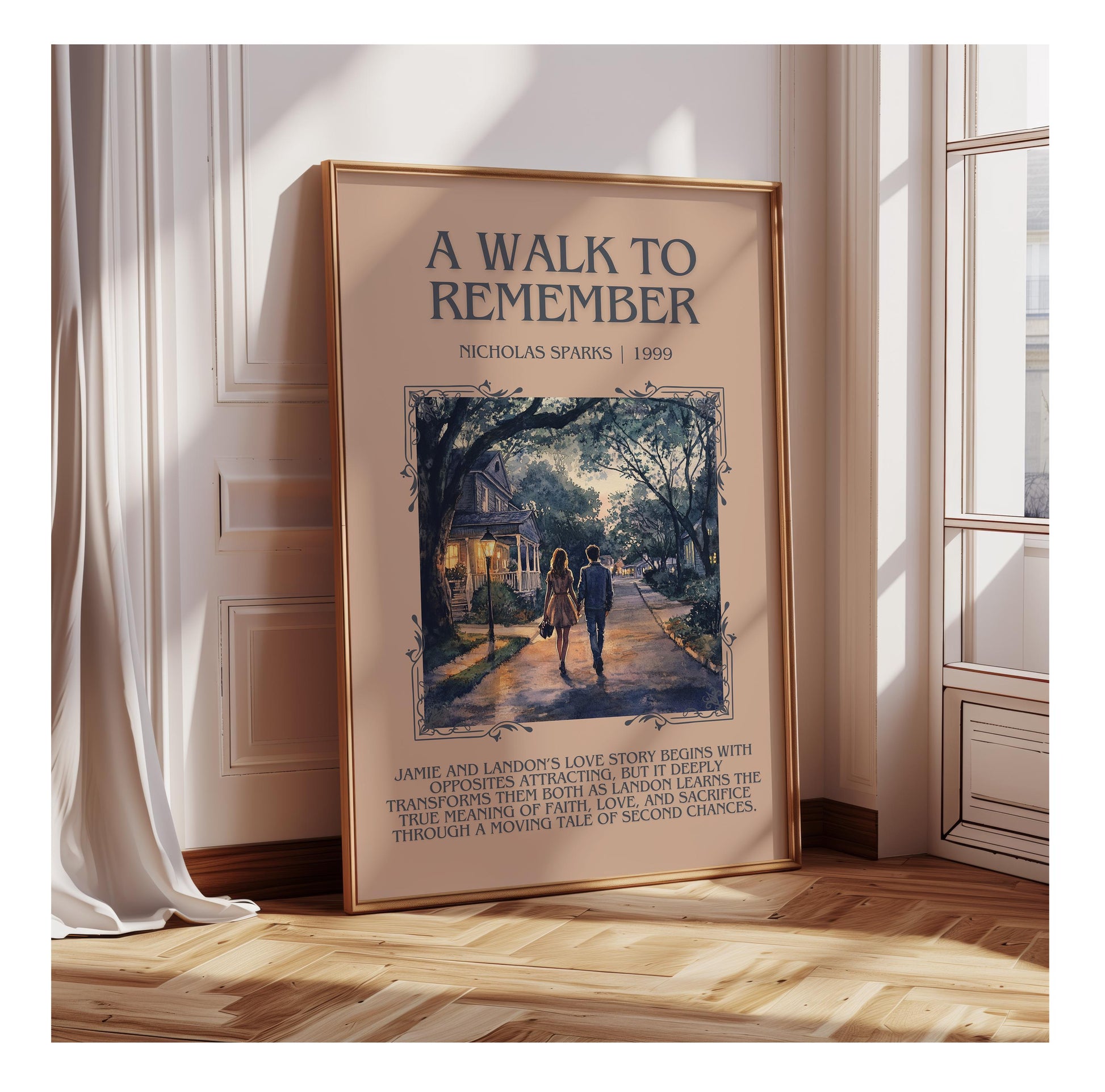 A Walk To Remember by Nicholas Sparks | Descriptive Book Poster | Blurby