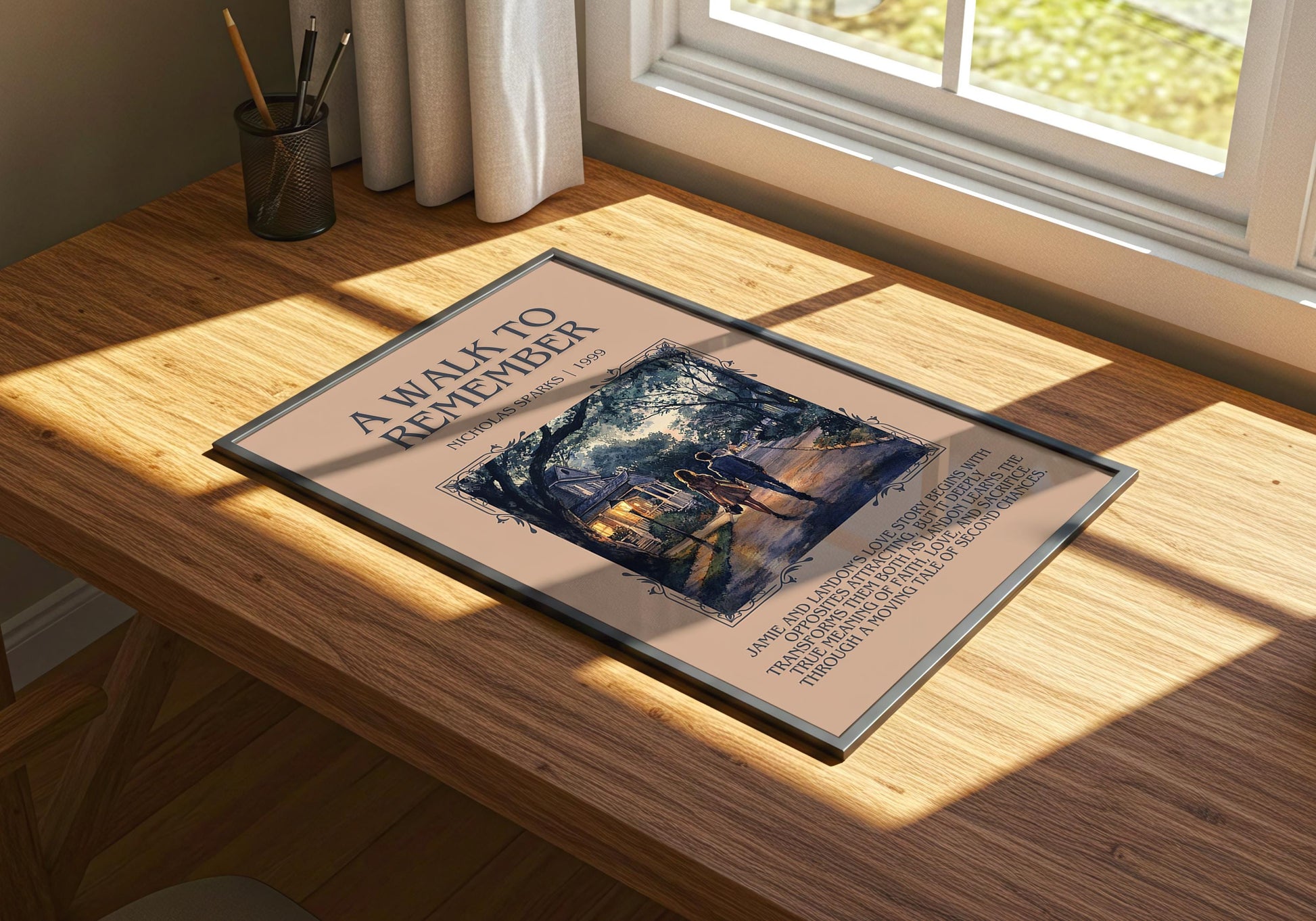 A Walk To Remember by Nicholas Sparks | Descriptive Book Poster | Blurby