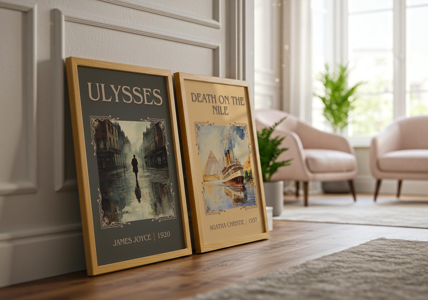 Ulysses by James Joyce | Descriptive Book Poster | Minimalist