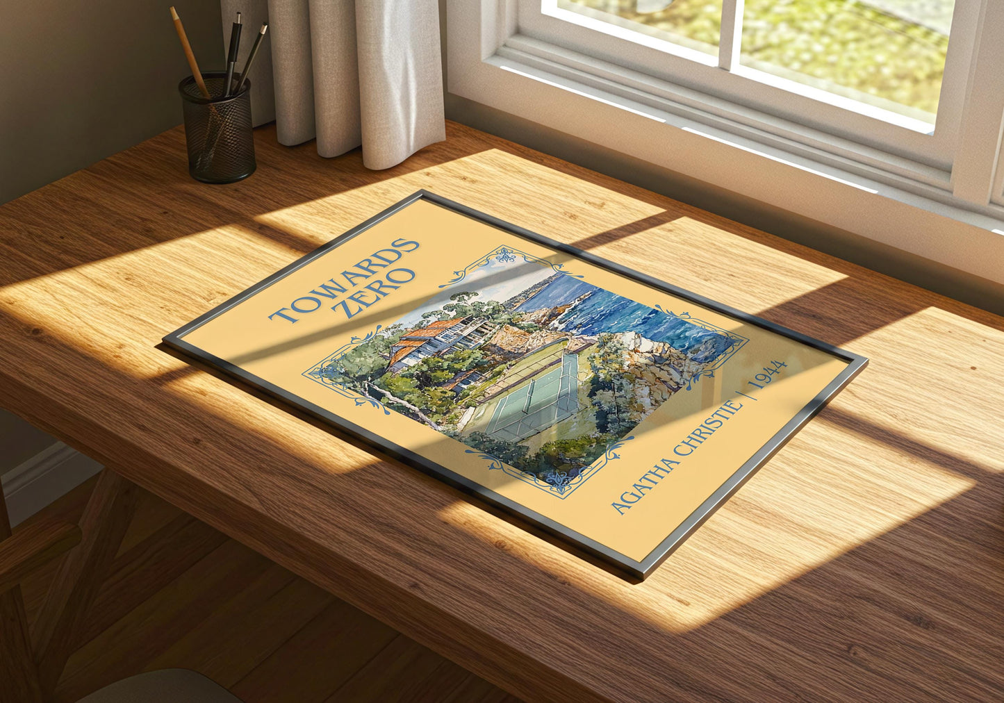 Towards Zero by Agatha Christie | Descriptive Book Poster | Minimalist