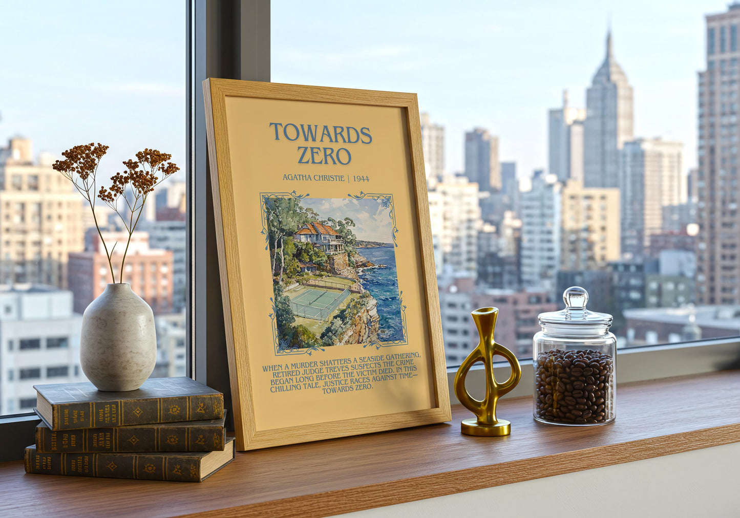 Towards Zero by Agatha Christie | Descriptive Book Poster | Blurby