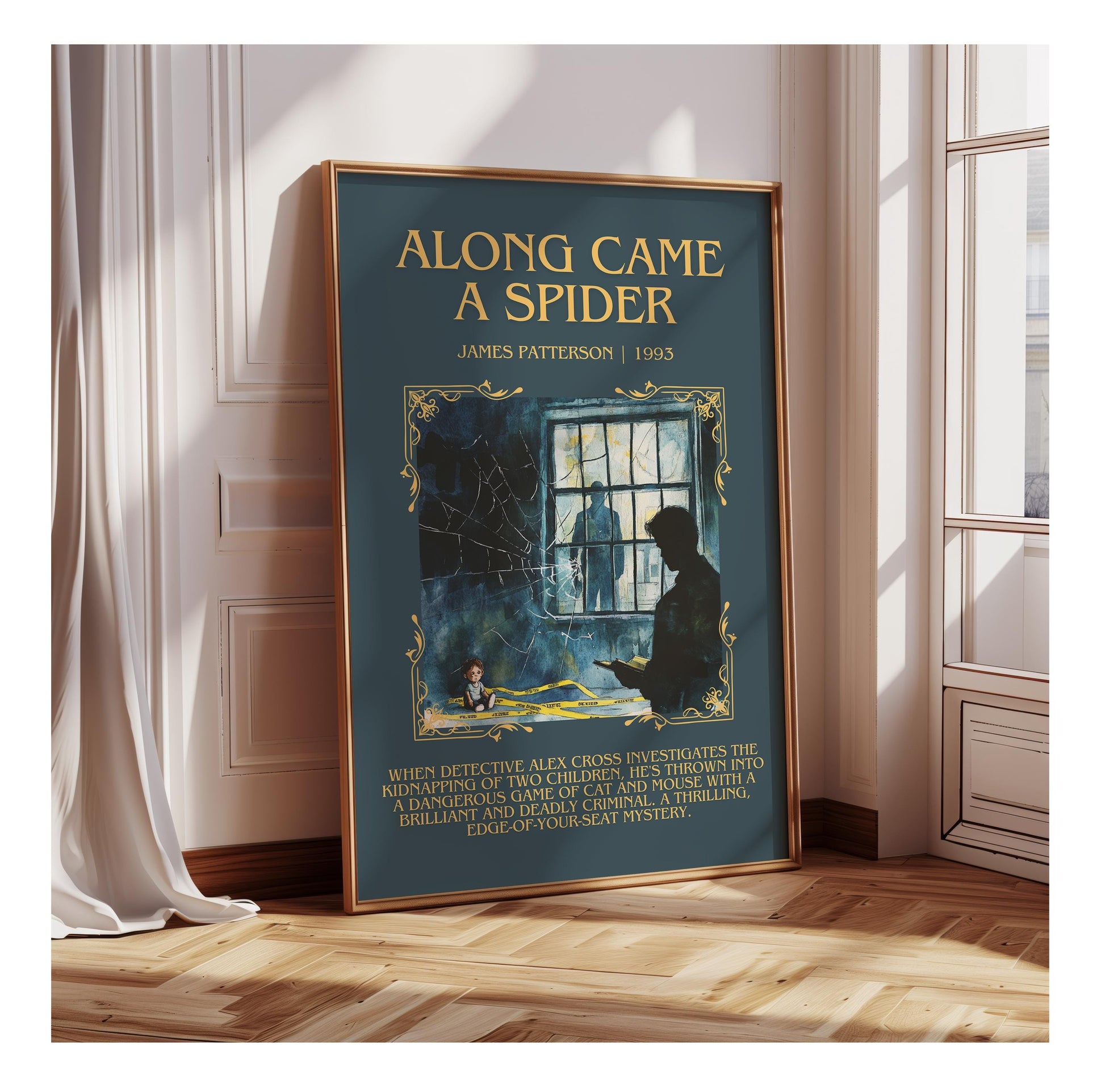 Along Came A Spider by James Patterson | Descriptive Book Poster | Blurby