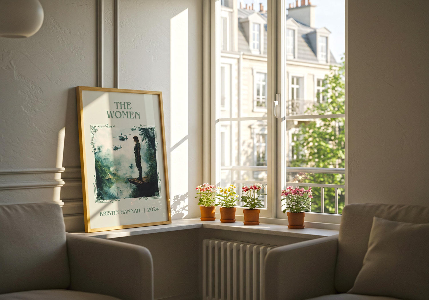 The Women by Kristin Hannah | Descriptive Book Poster | Minimalist