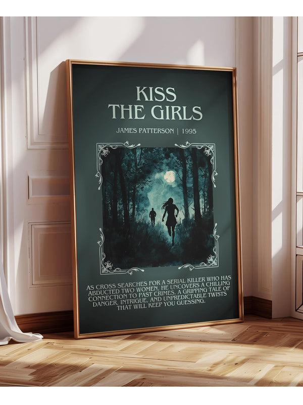 Kiss the Girls minimalist poster paper finish options – matte satin gloss