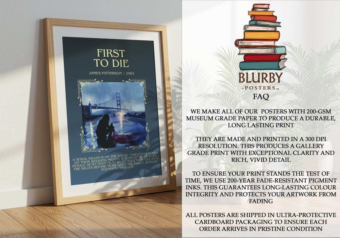 First To Die by James Patterson | Descriptive Book Poster | Blurby