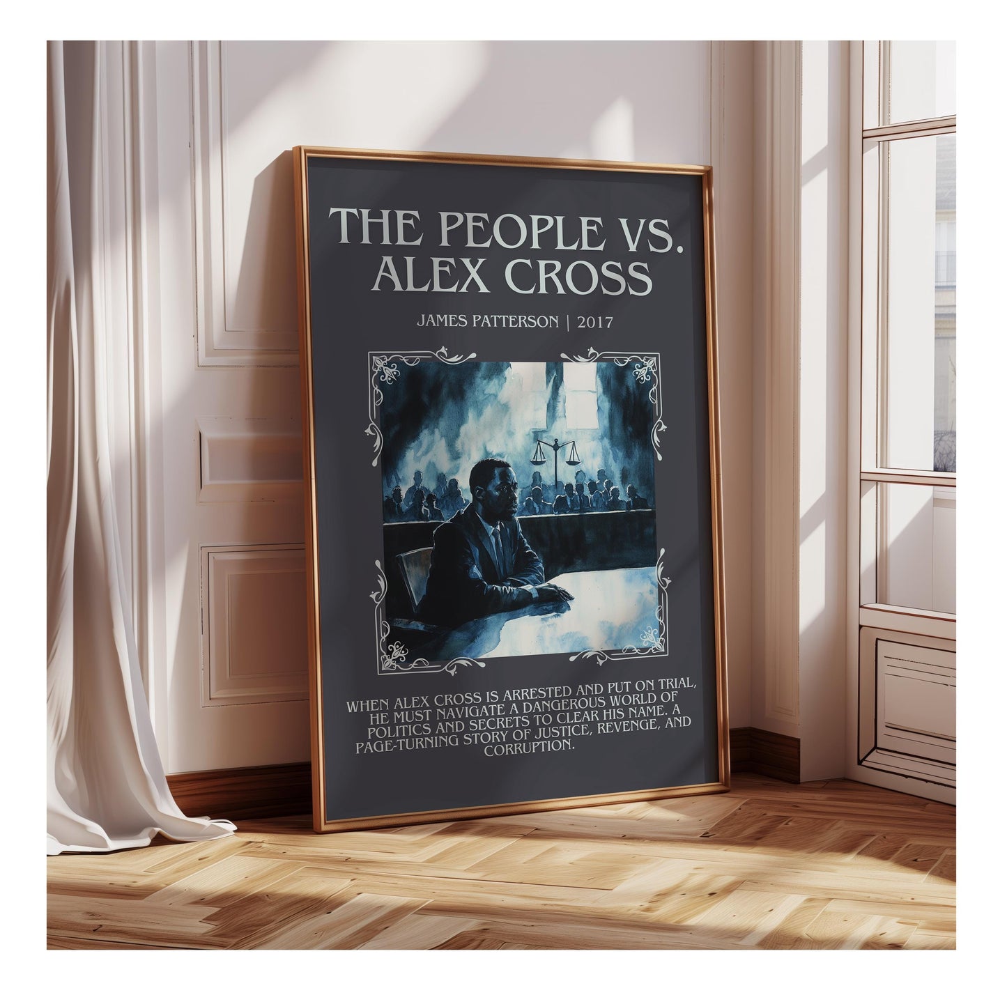 The People vs Alex Cross by James Patterson | Descriptive Book Poster | Blurby