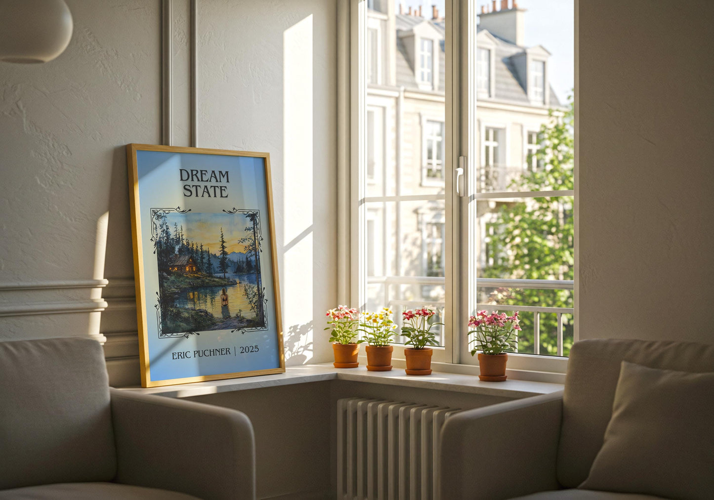 Dream State by Eric Puchner | Descriptive Book Poster | Minimalist