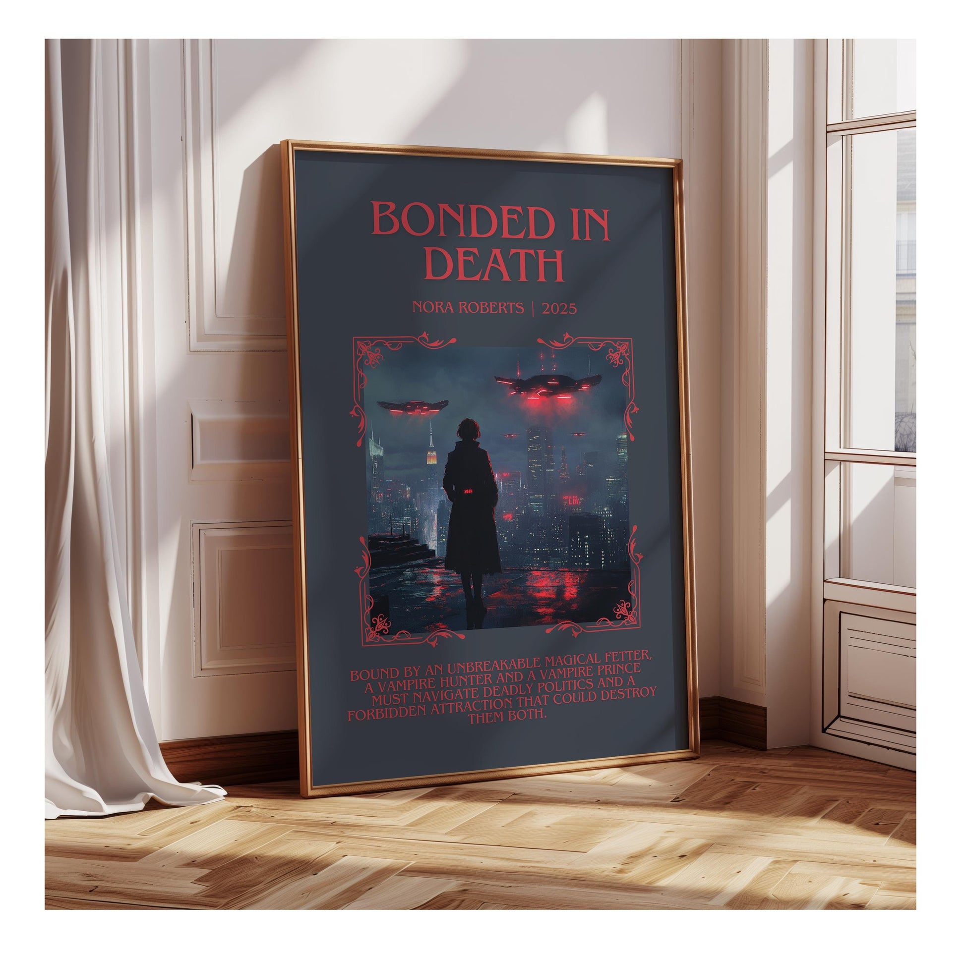 Bonded In Death by Nora Roberts | Descriptive Book Poster | Blurby